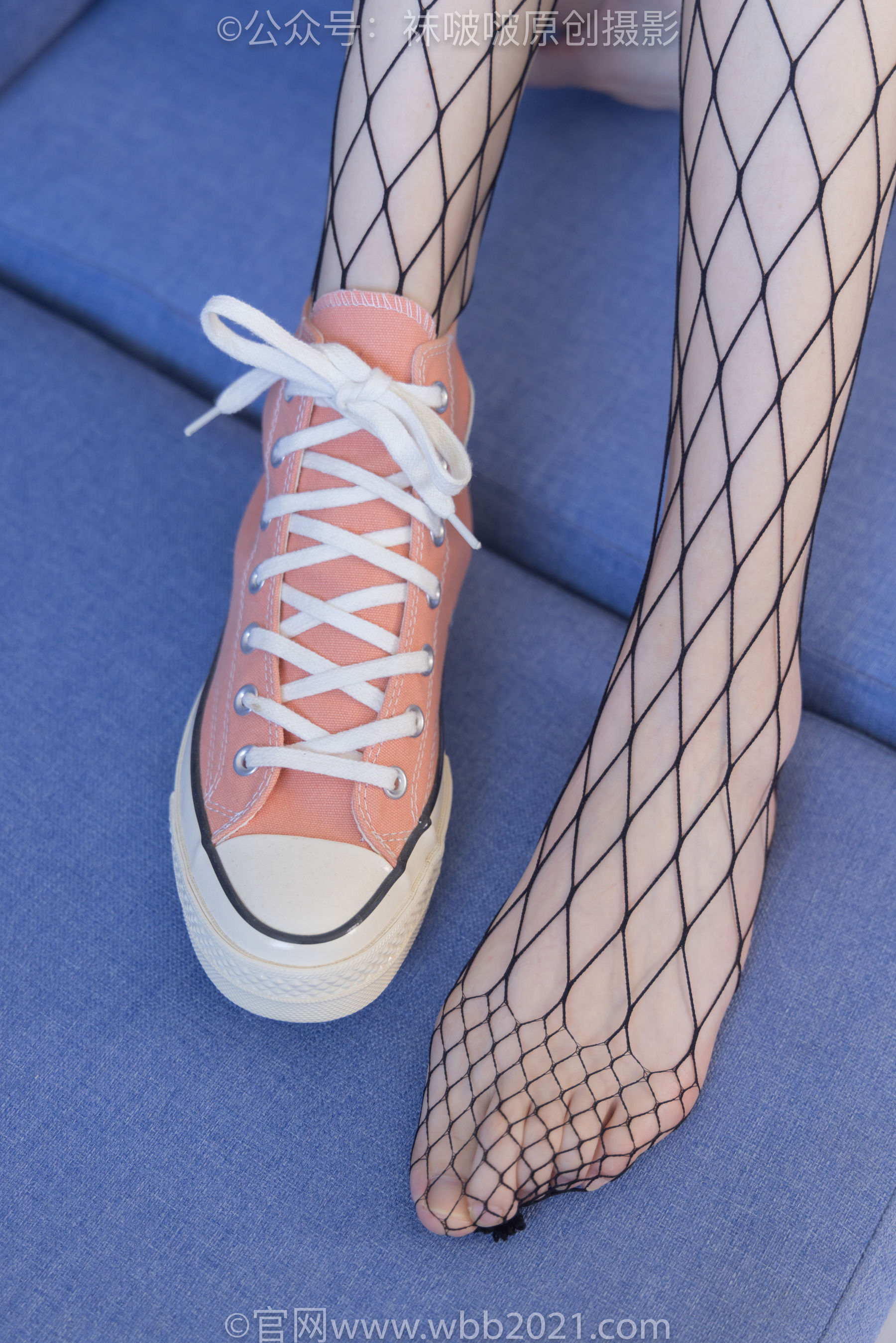 BoBoSocks袜啵啵 No.453 小甜豆 -帆布鞋、黑色渔网袜/(141P)