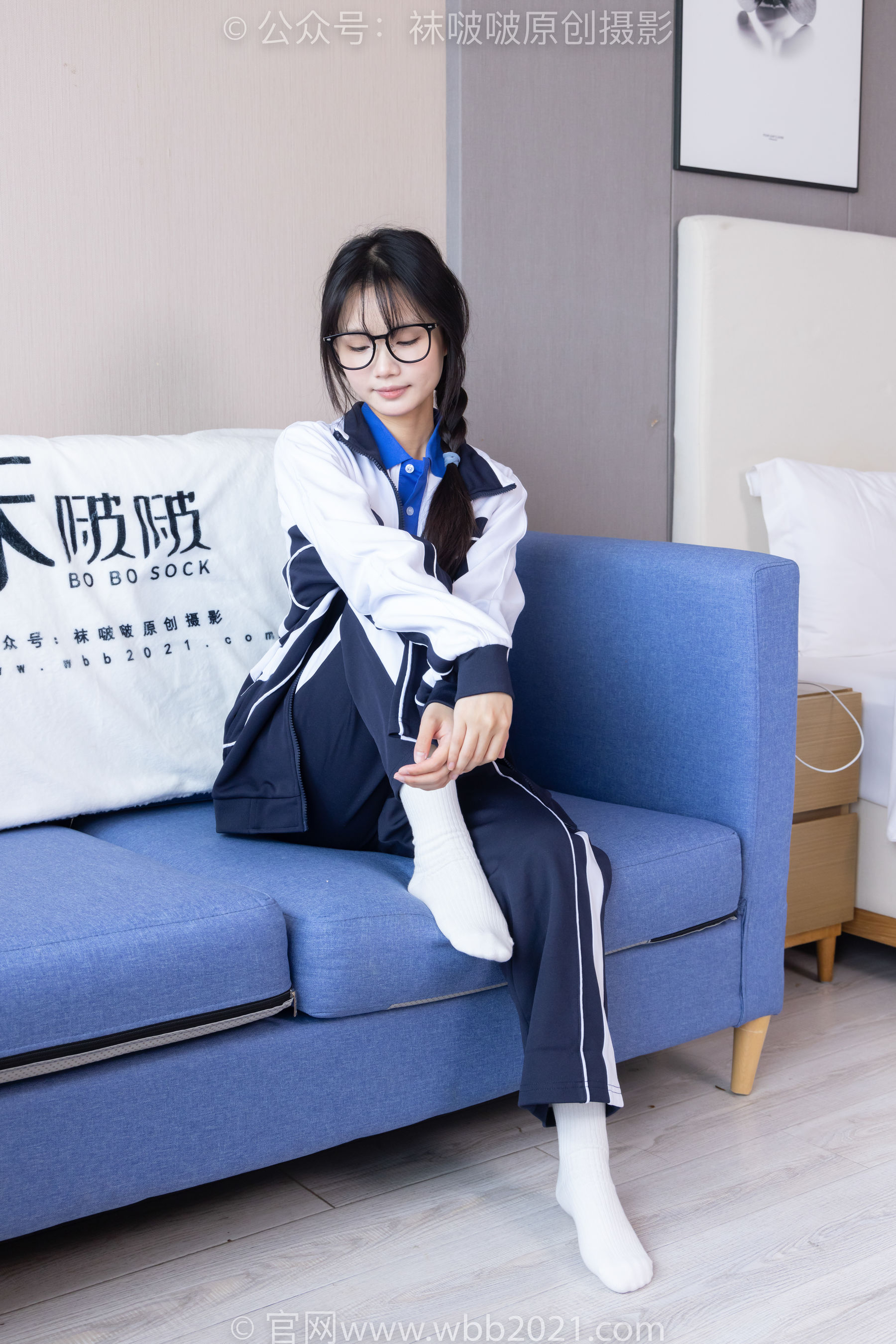 BoBoSocks袜啵啵 No.456 甜甜圈 -运动鞋、白棉袜、裸足、校服/(150P)