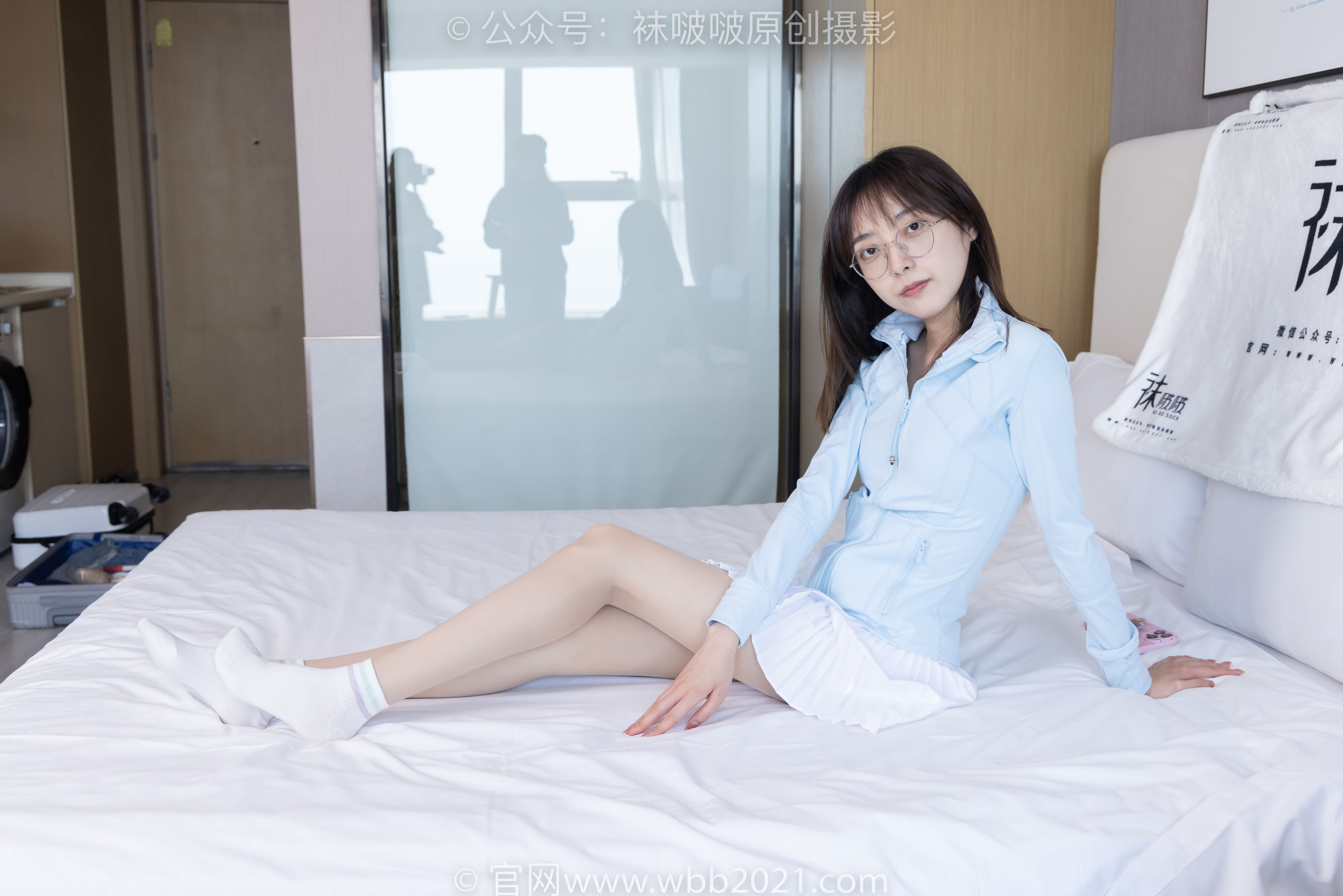 BoBoSocks袜啵啵 No.454 稚予 -白棉袜、肉丝、板鞋/(150P)