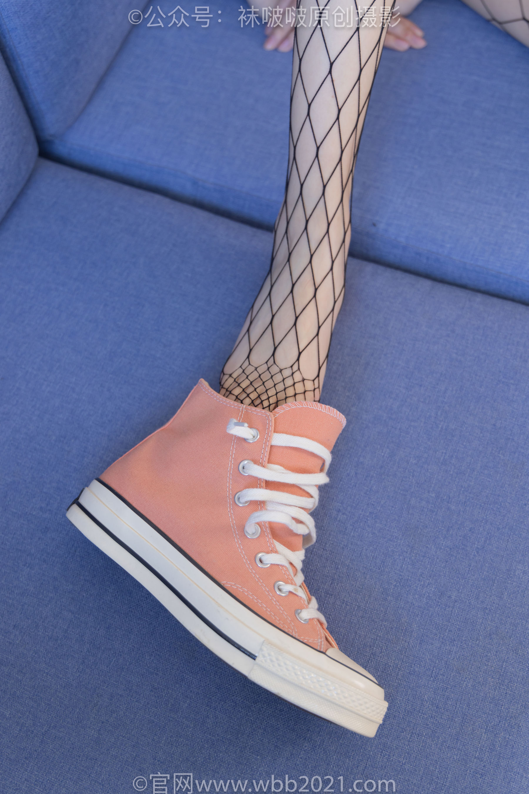 BoBoSocks袜啵啵 No.453 小甜豆 -帆布鞋、黑色渔网袜/(141P)