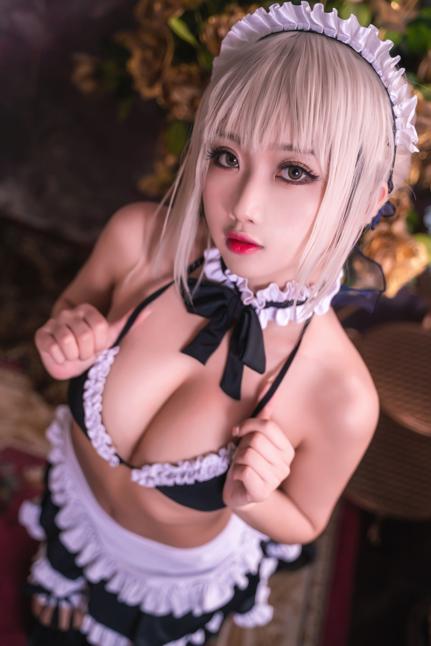 白嫩美少女 鬼畜瑶 - 黑呆女仆 (不知火舞)/(26P)