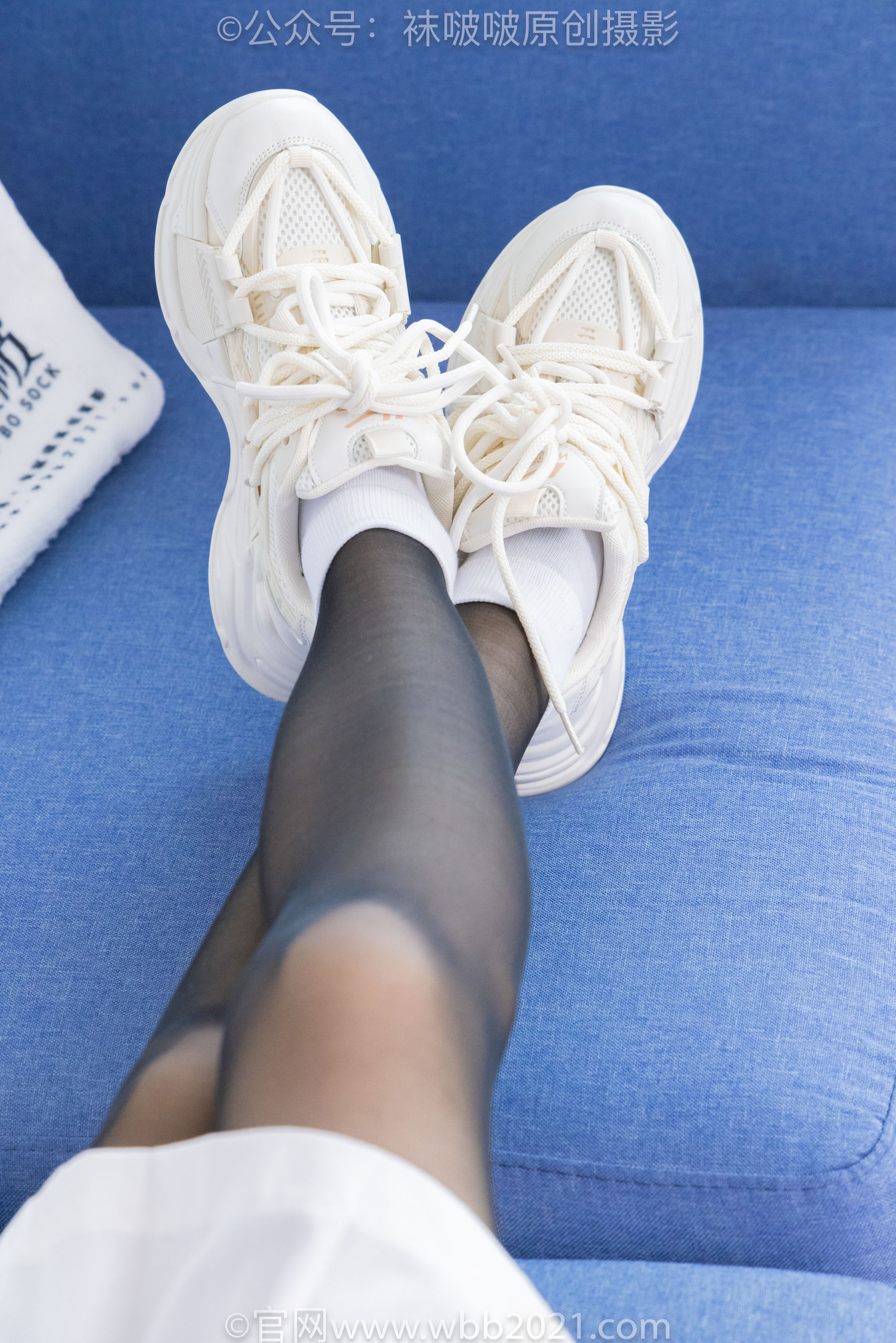 BoBoSocks袜啵啵 No.449 糯米 运动鞋、白棉袜、黑丝/(148P)