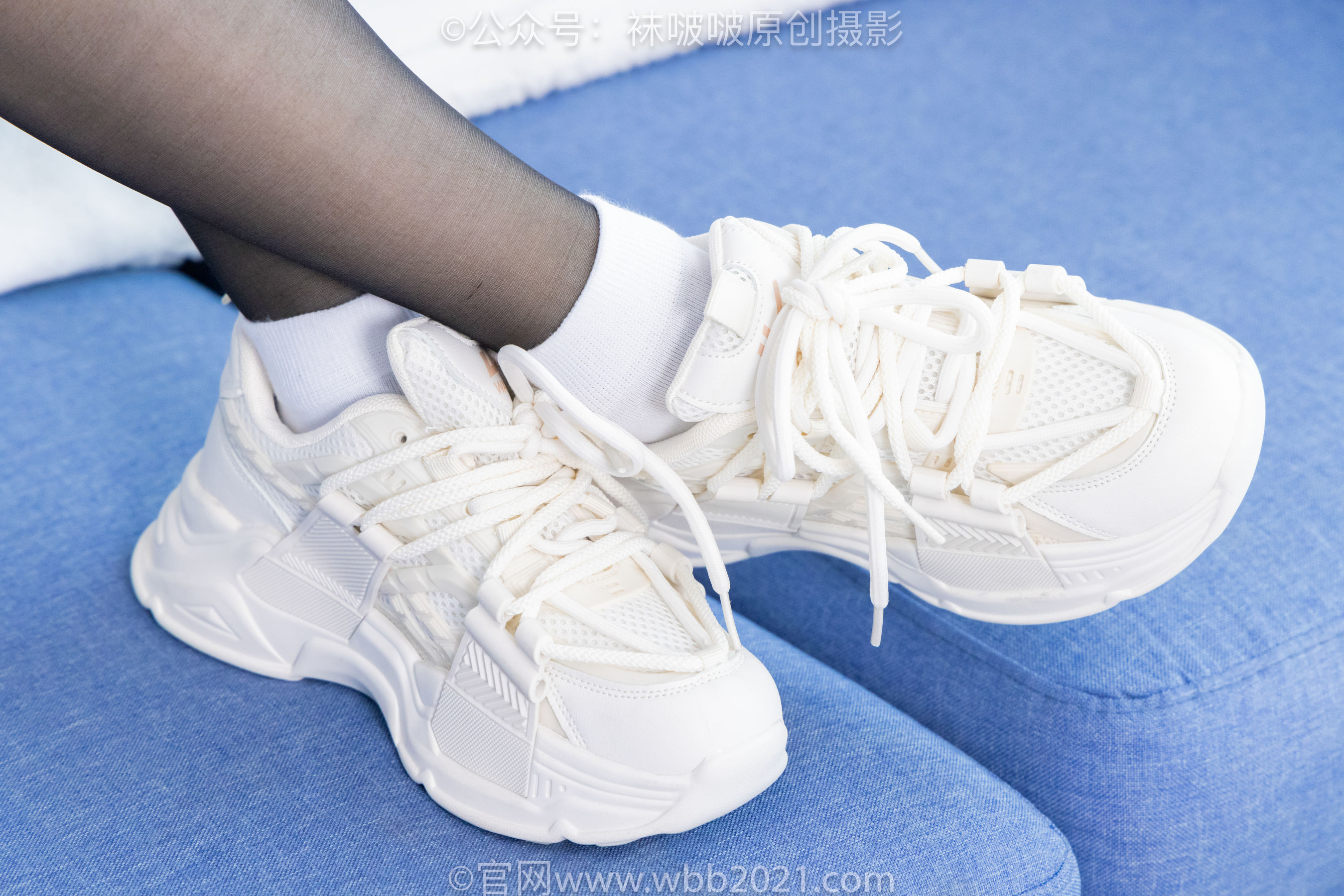 BoBoSocks袜啵啵 No.449 糯米 运动鞋、白棉袜、黑丝/(148P)