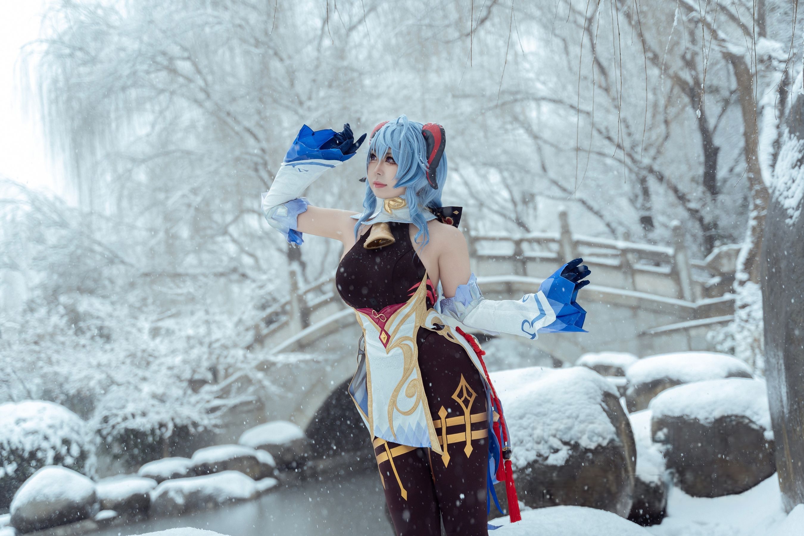 虎森森 - 原神 甘雨 雪景/(42P)