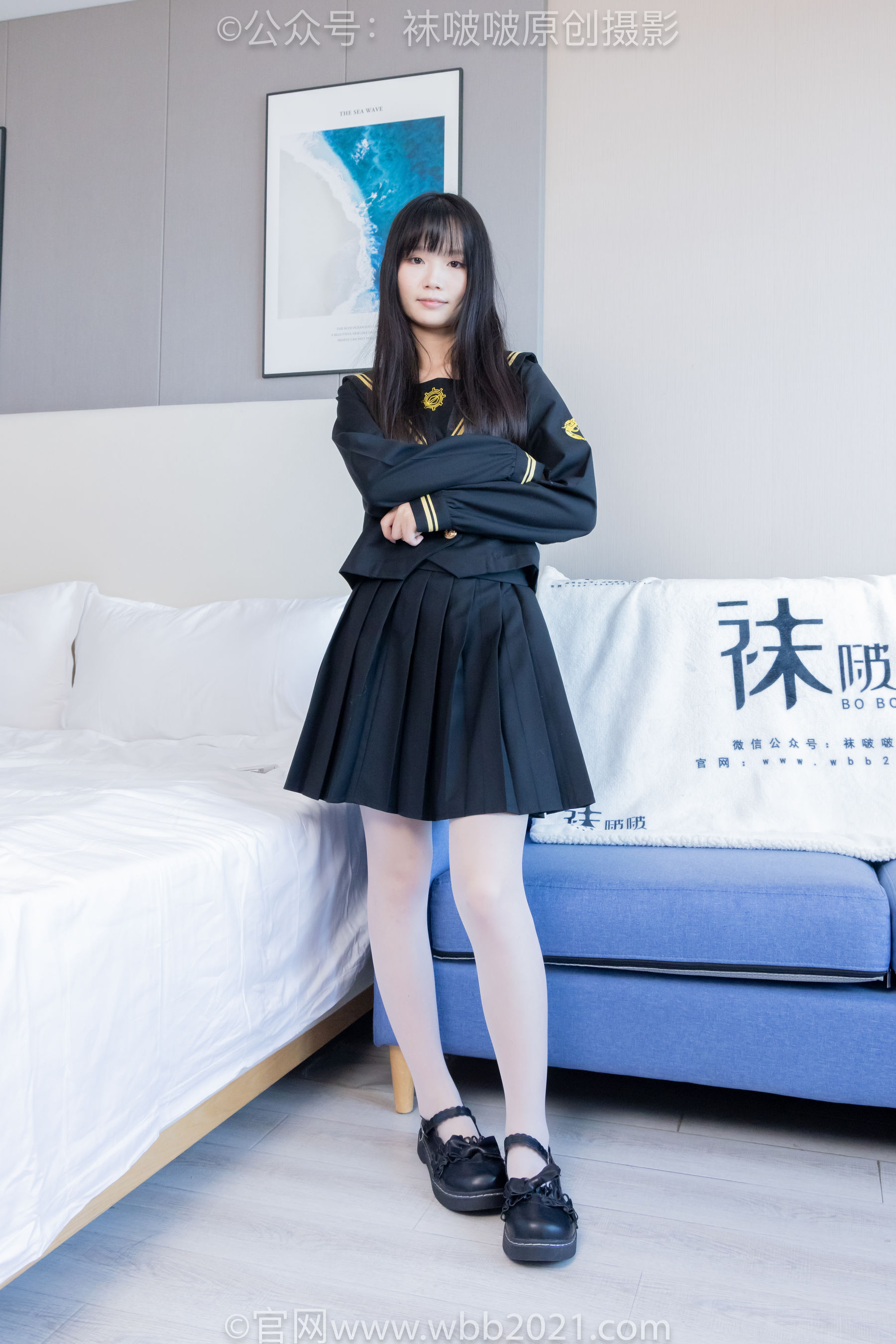 BoBoSocks袜啵啵 No.450 甜甜圈 皮鞋、白丝、裸足、裸足印泥踩脚印剧情/(142P)