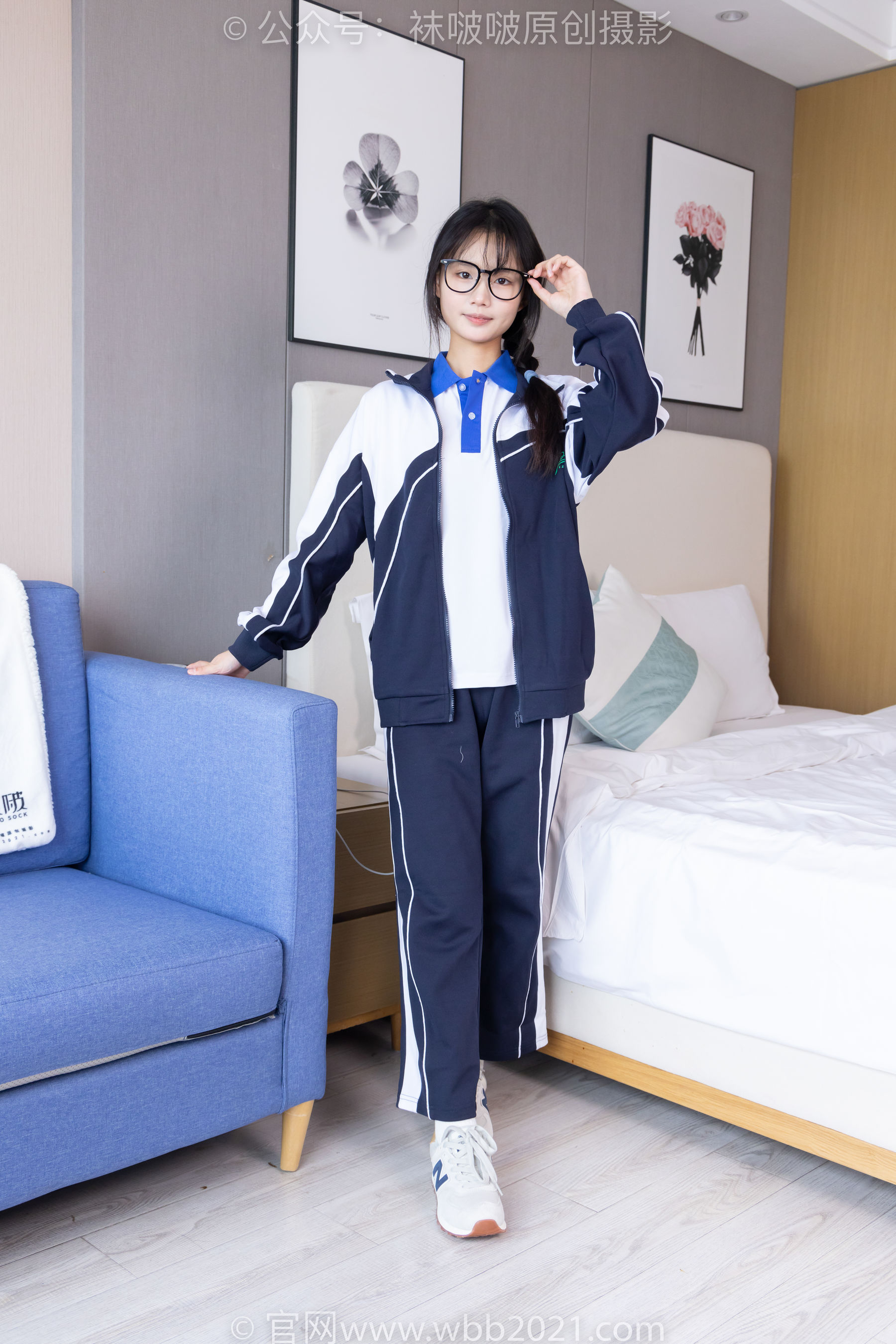 BoBoSocks袜啵啵 No.456 甜甜圈 -运动鞋、白棉袜、裸足、校服/(150P)