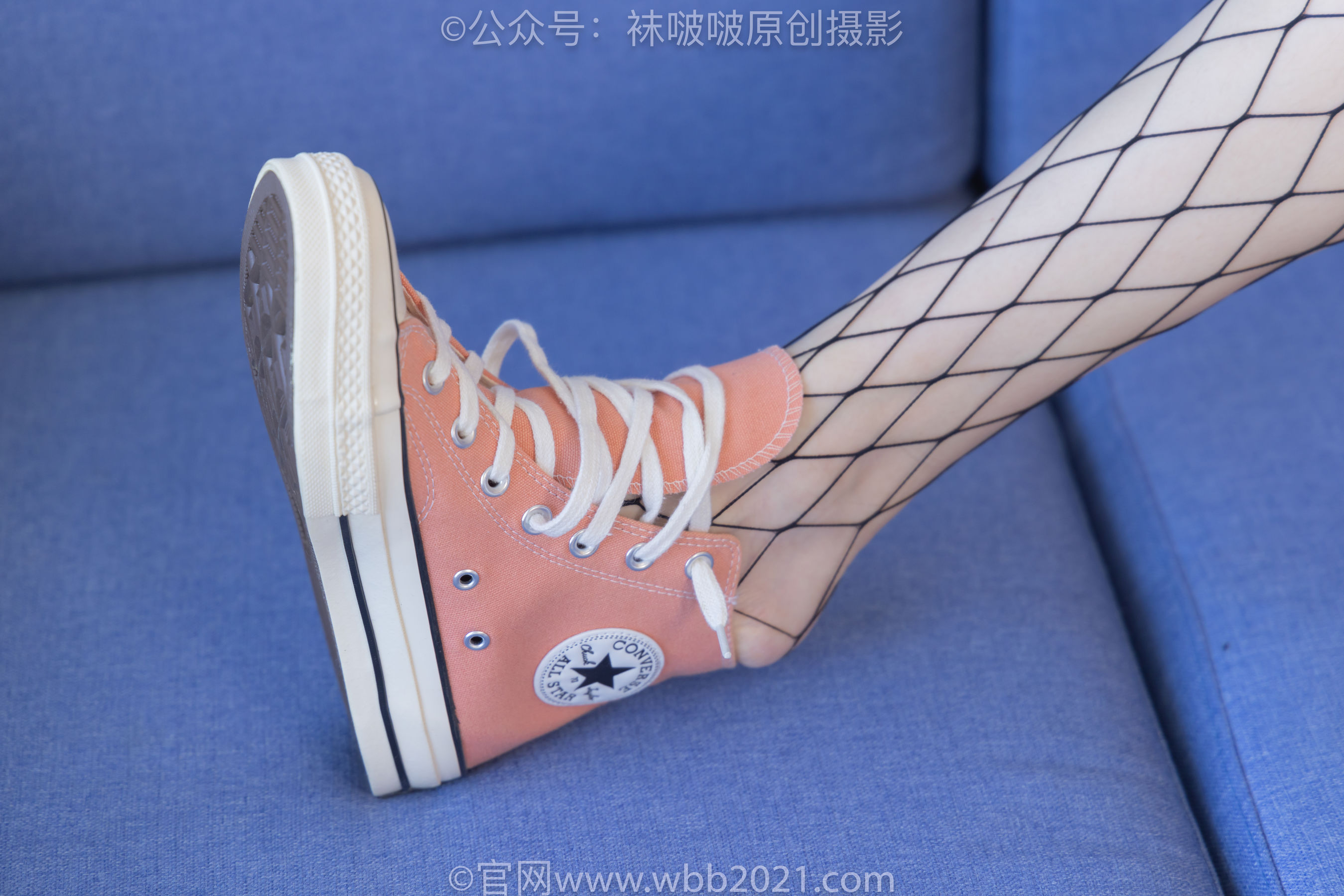 BoBoSocks袜啵啵 No.453 小甜豆 -帆布鞋、黑色渔网袜/(141P)