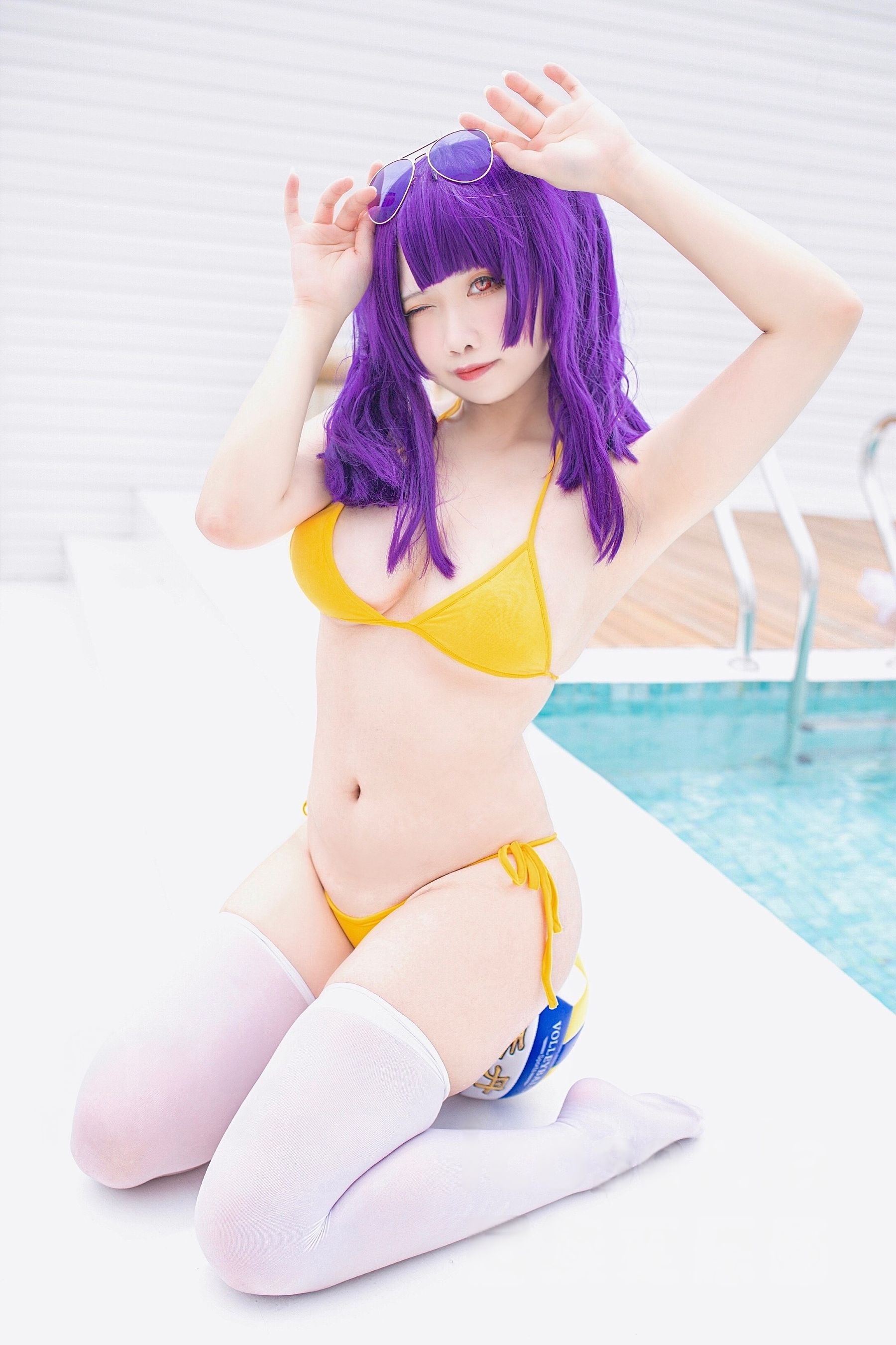 贞子蜜桃 - 碧蓝航线 波拉泳装/(23P)