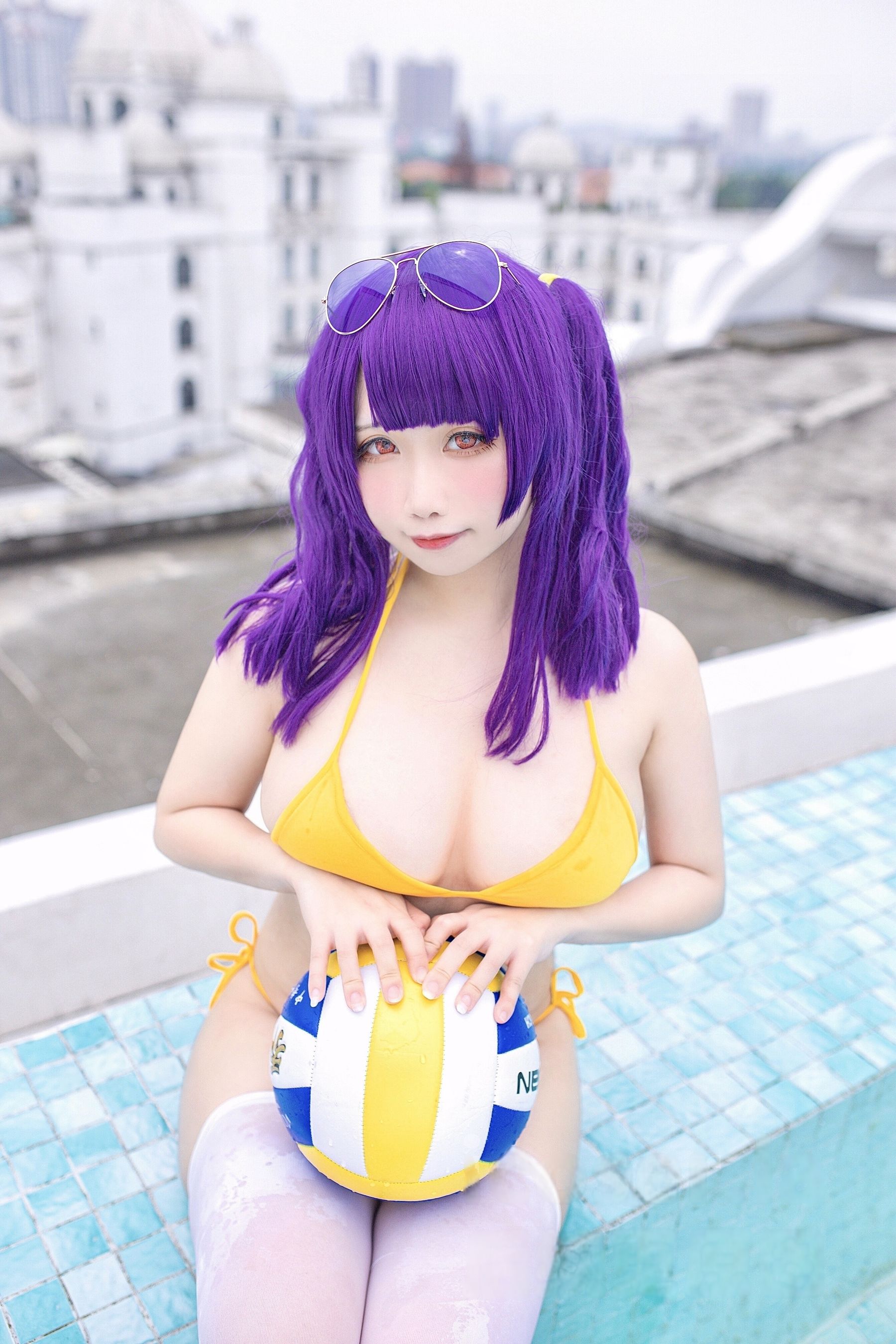 贞子蜜桃 - 碧蓝航线 波拉泳装/(23P)