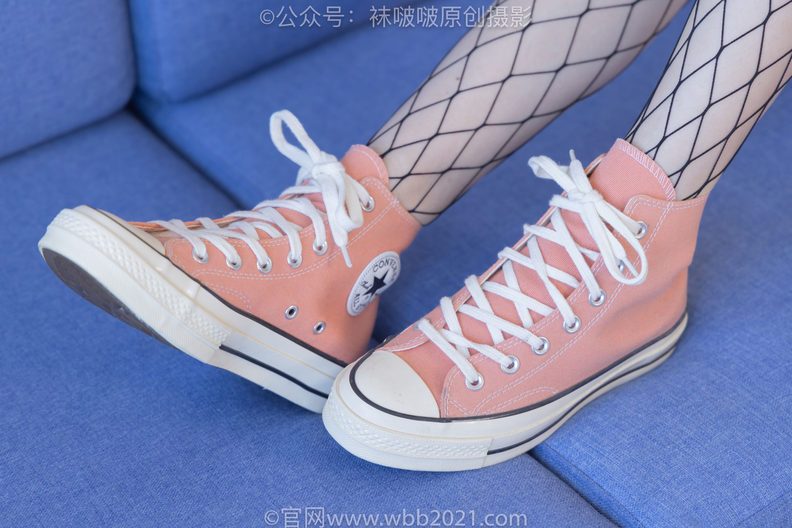 BoBoSocks袜啵啵 No.453 小甜豆 -帆布鞋、黑色渔网袜/(141P)