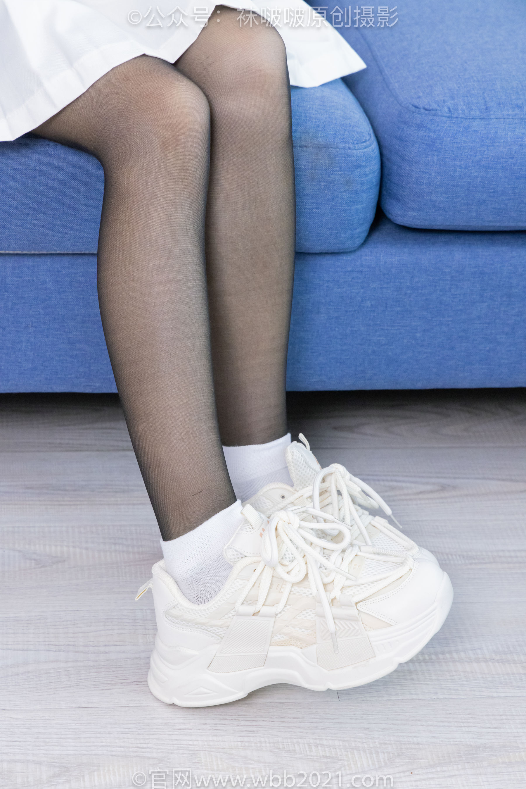 BoBoSocks袜啵啵 No.449 糯米 运动鞋、白棉袜、黑丝/(148P)