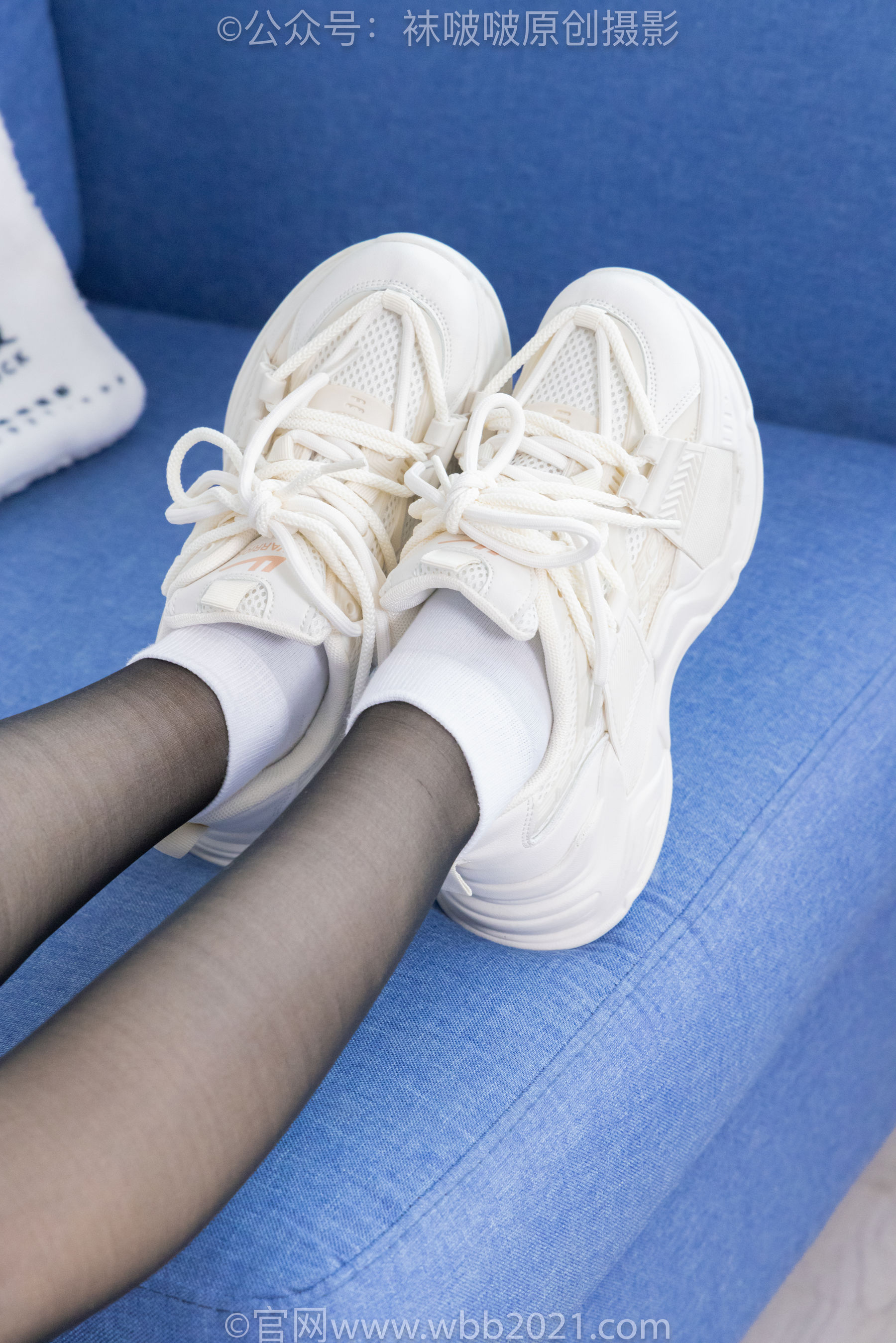 BoBoSocks袜啵啵 No.449 糯米 运动鞋、白棉袜、黑丝/(148P)