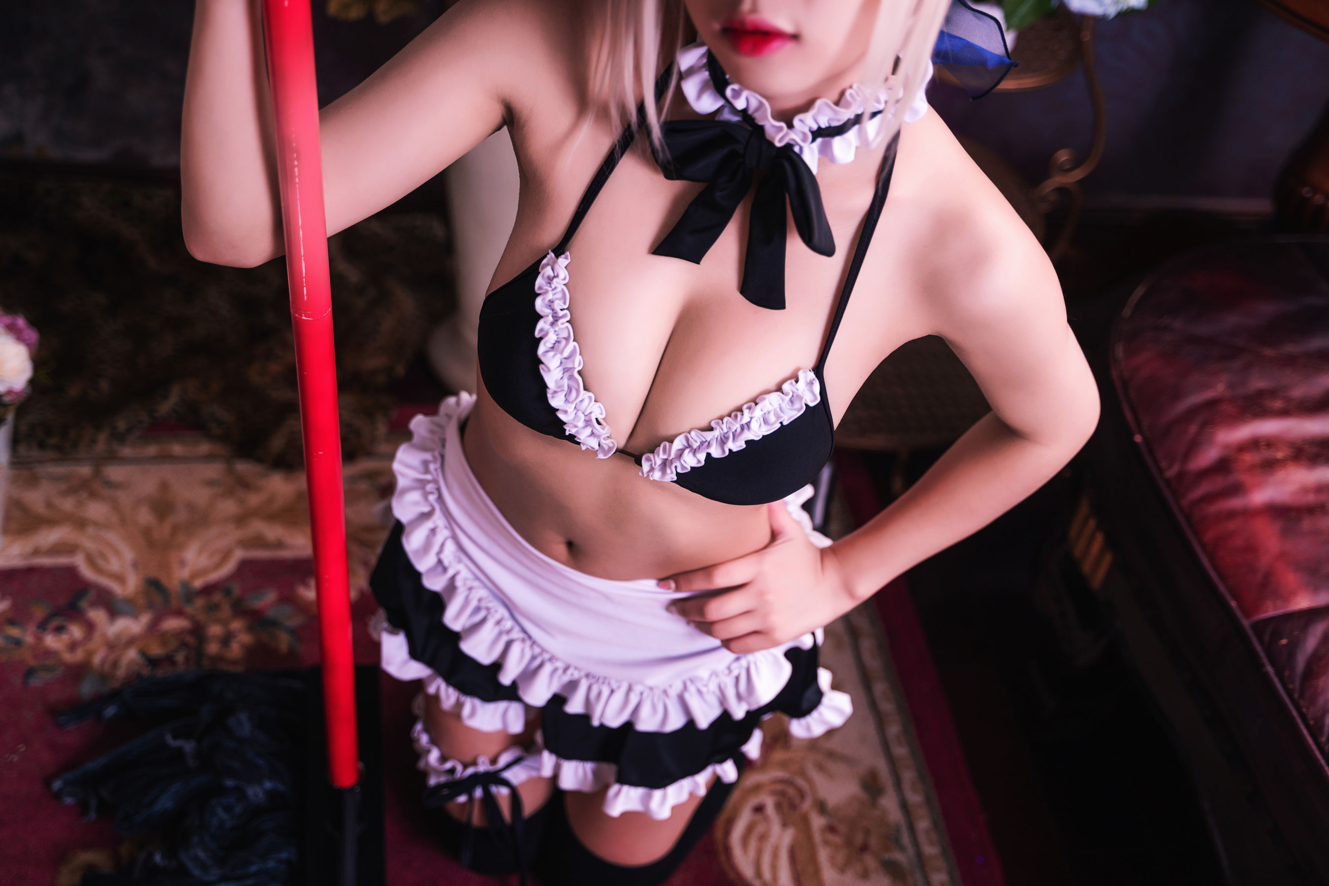 白嫩美少女 鬼畜瑶 - 黑呆女仆 (不知火舞)/(26P)
