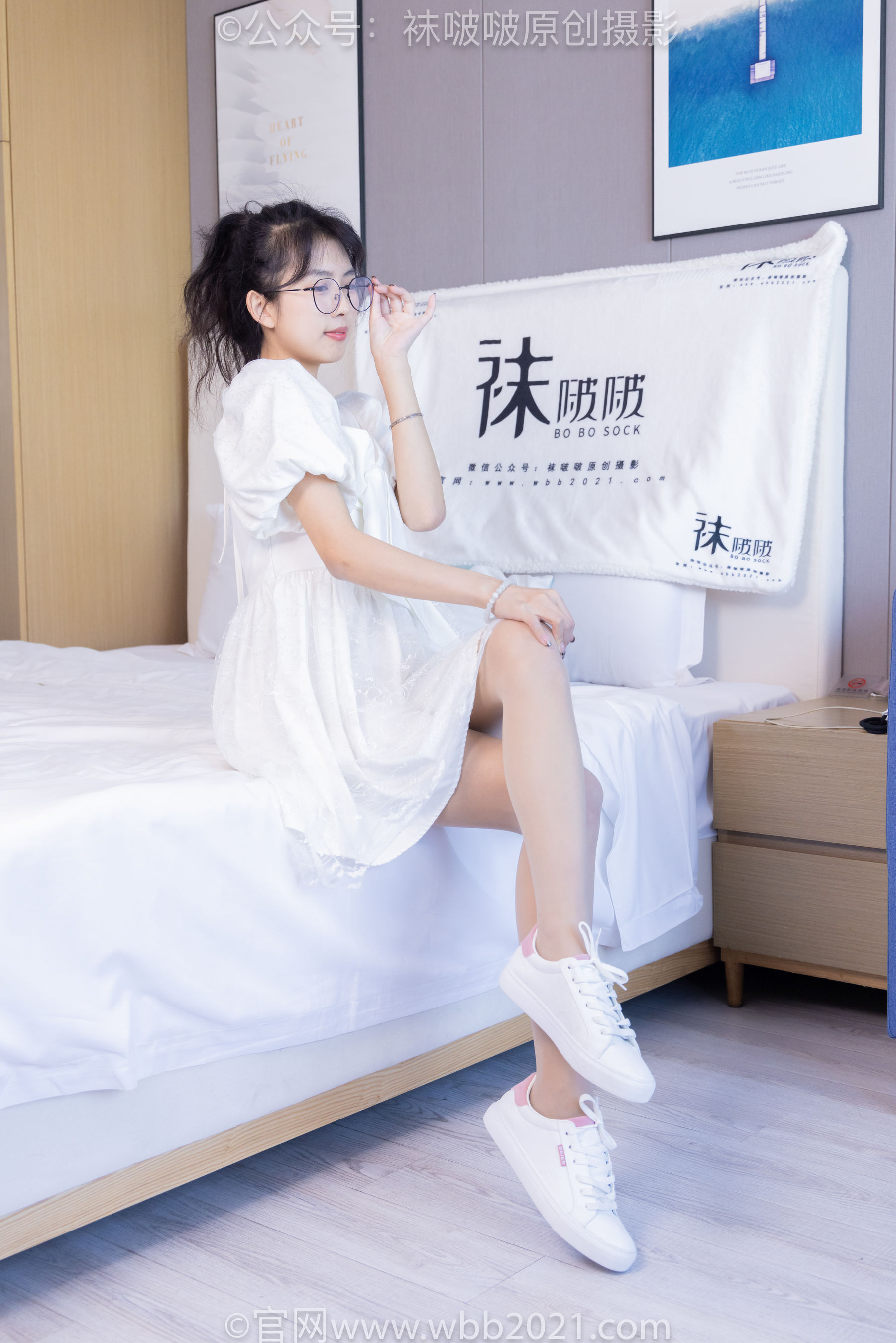 BoBoSocks袜啵啵 No.452 奶油 -平底鞋、帆布鞋、白棉袜、厚白丝、肉丝/(228P)