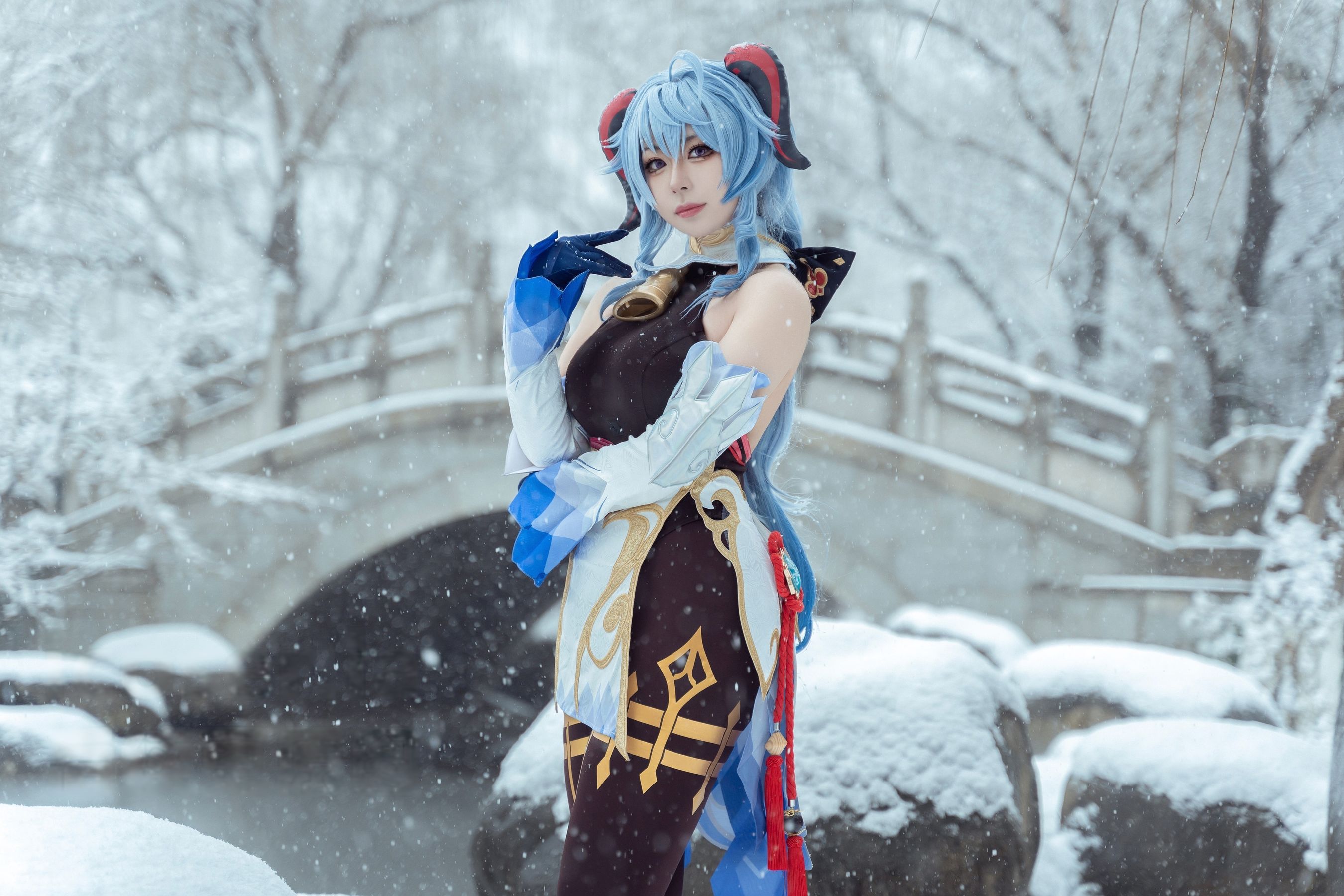 虎森森 - 原神 甘雨 雪景/(42P)