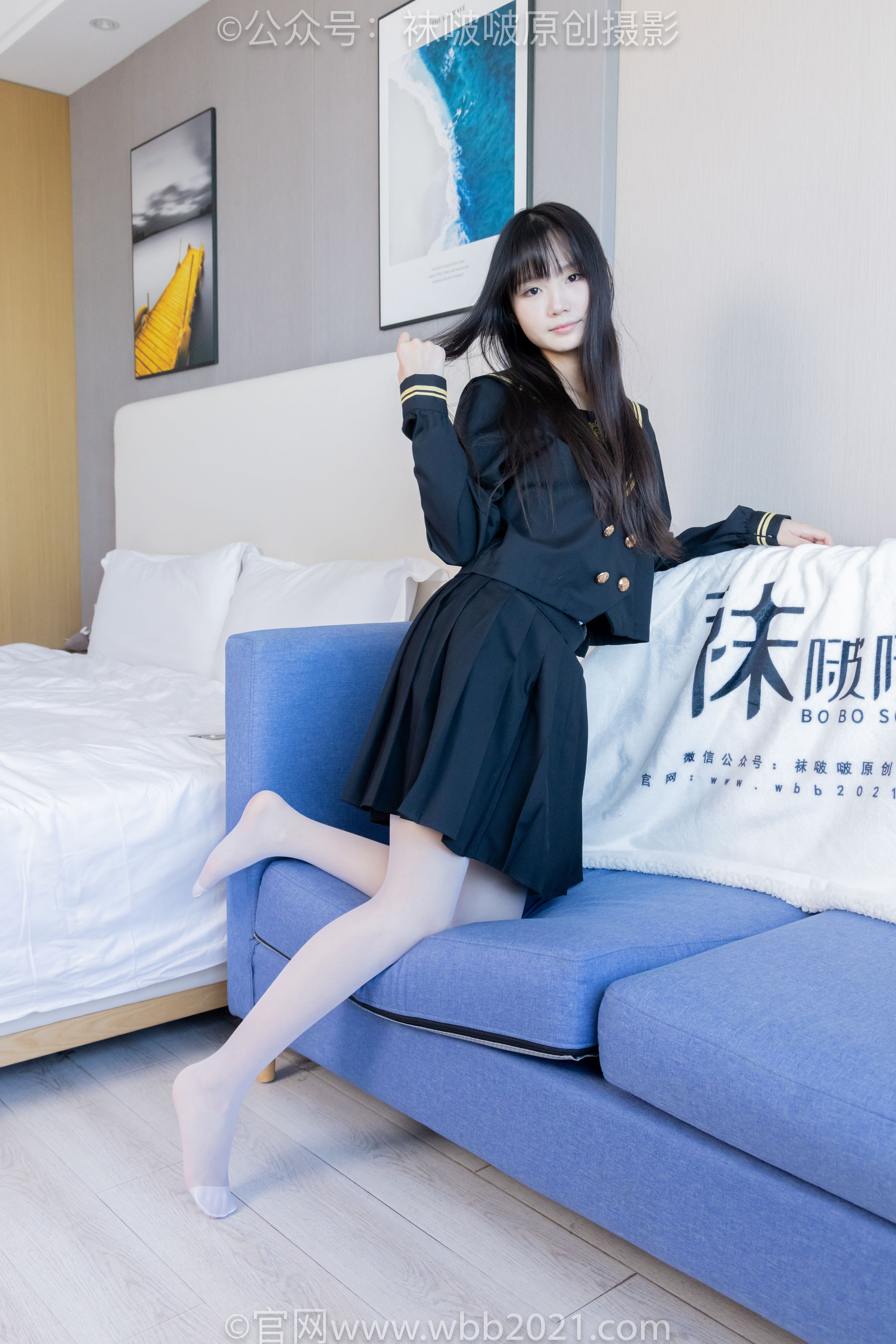 BoBoSocks袜啵啵 No.450 甜甜圈 皮鞋、白丝、裸足、裸足印泥踩脚印剧情/(142P)