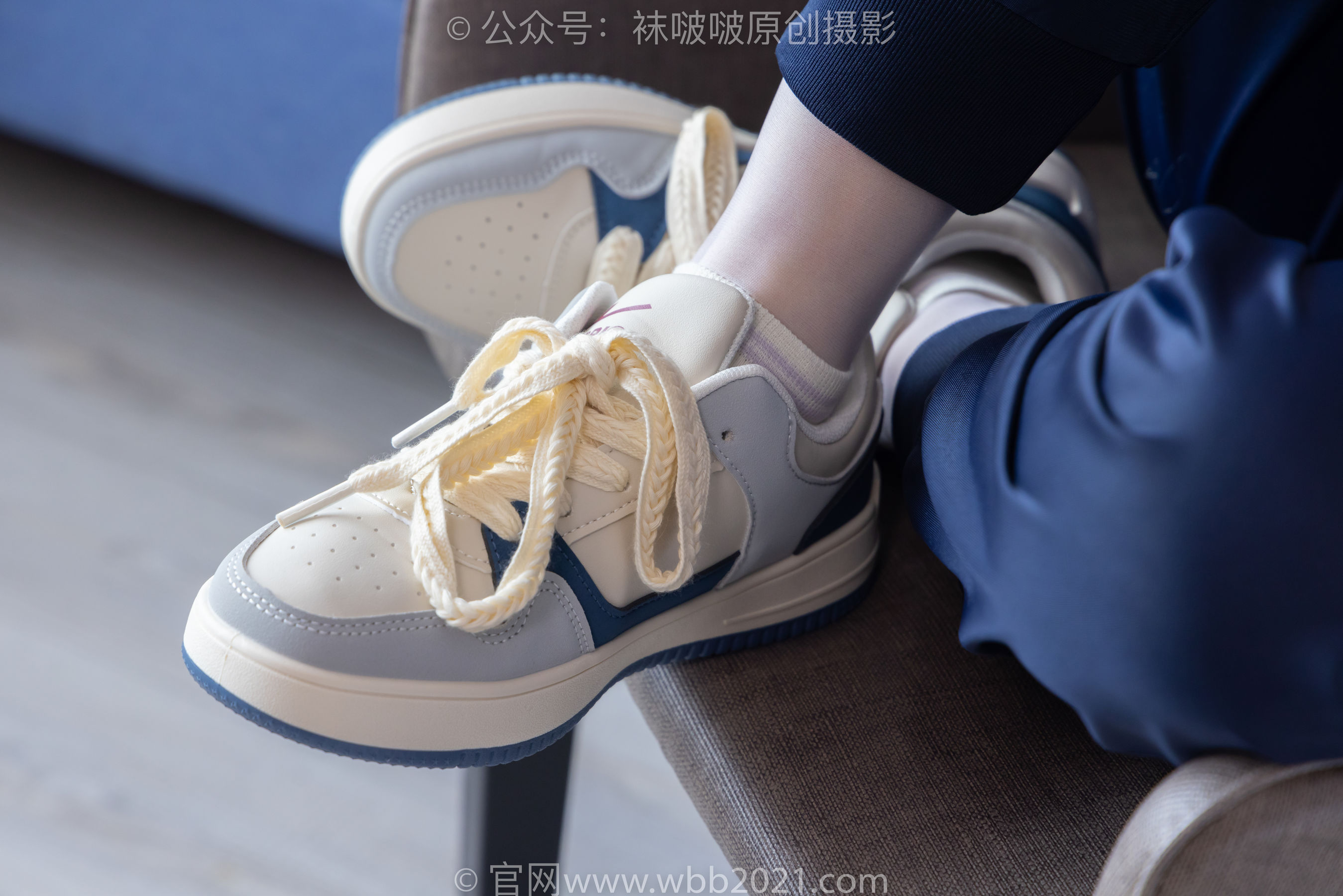 BoBoSocks袜啵啵 No.446 甜甜圈 板鞋、白棉袜、白丝、校服裤里丝/(150P)
