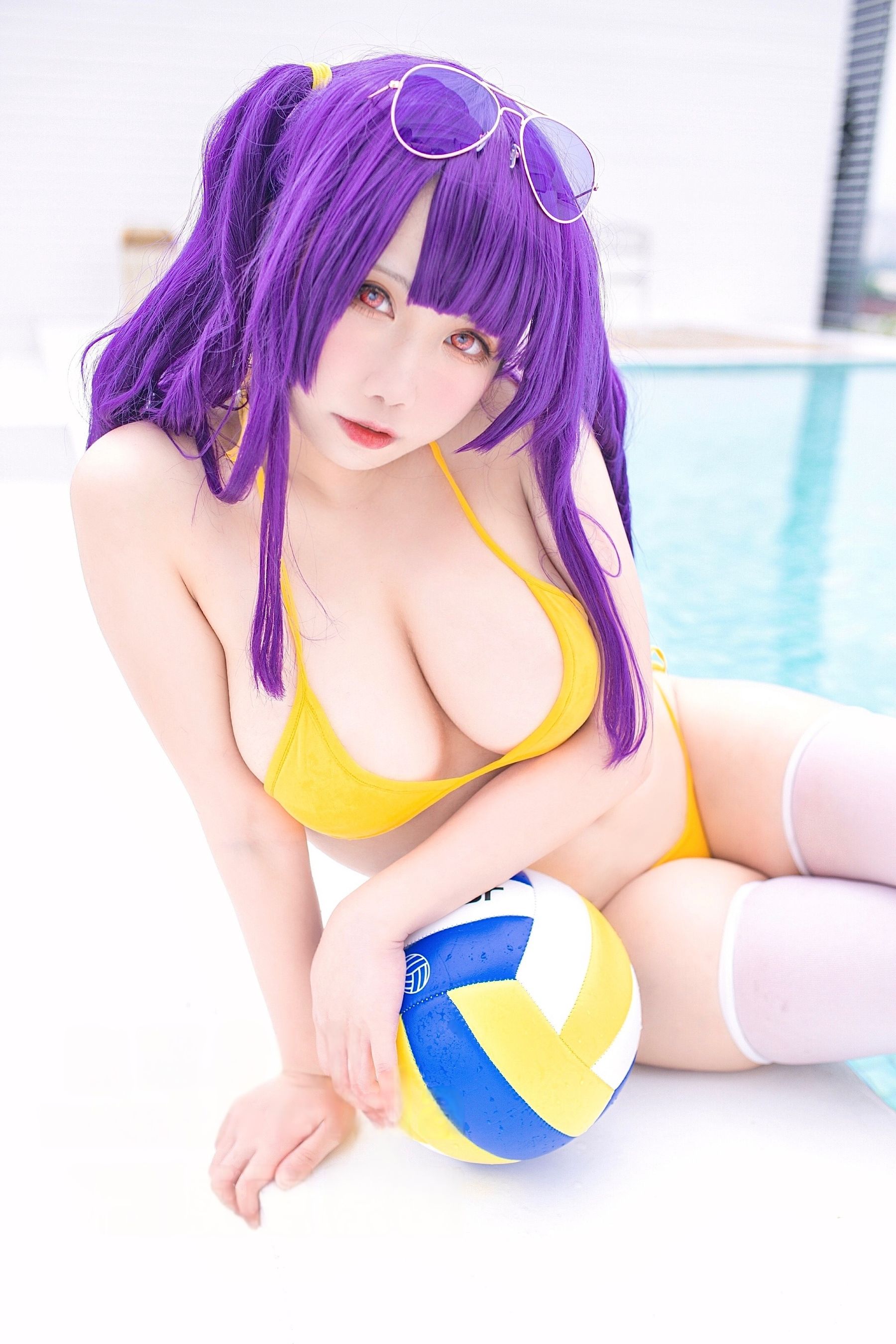 贞子蜜桃 - 碧蓝航线 波拉泳装/(23P)