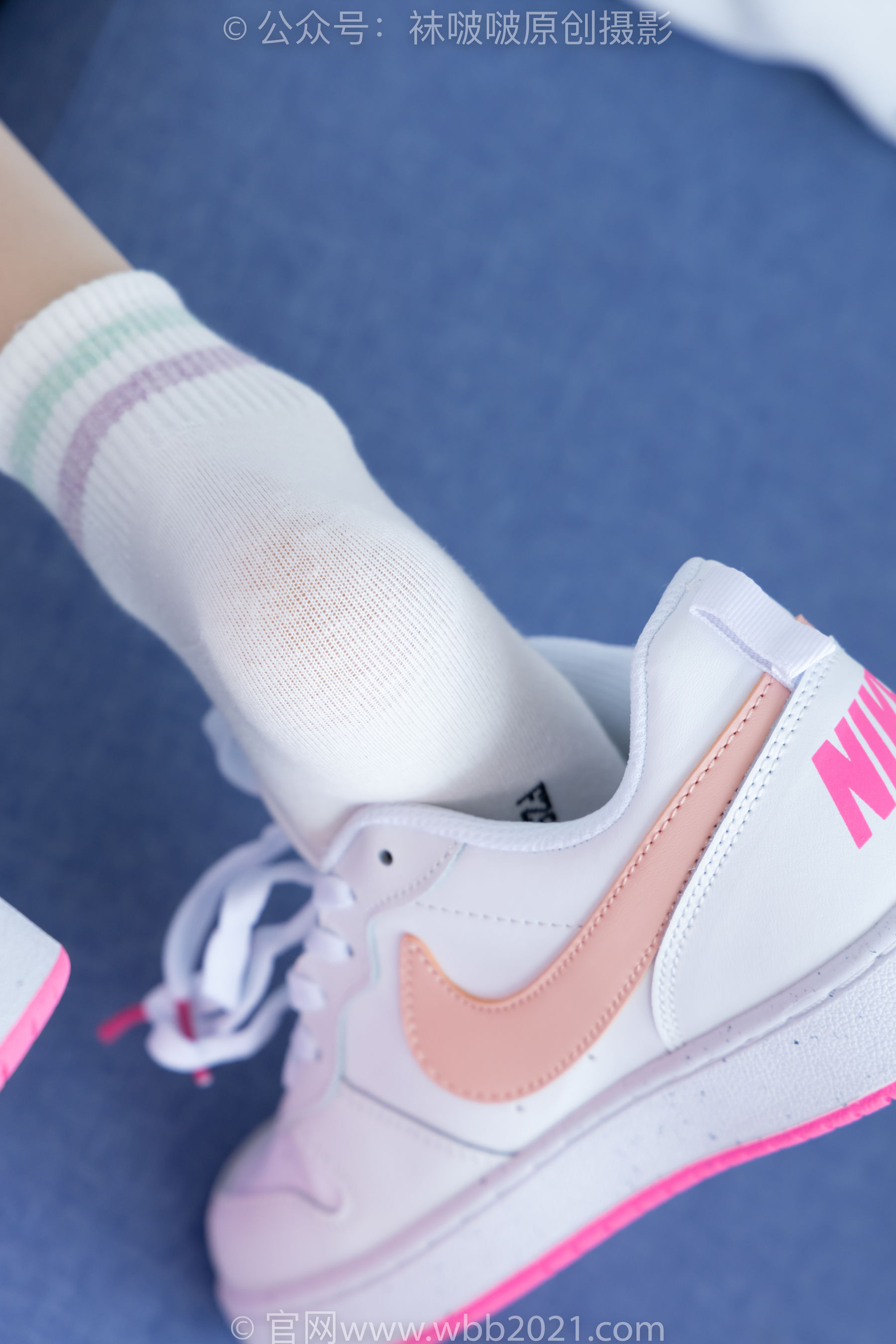 BoBoSocks袜啵啵 No.454 稚予 -白棉袜、肉丝、板鞋/(150P)