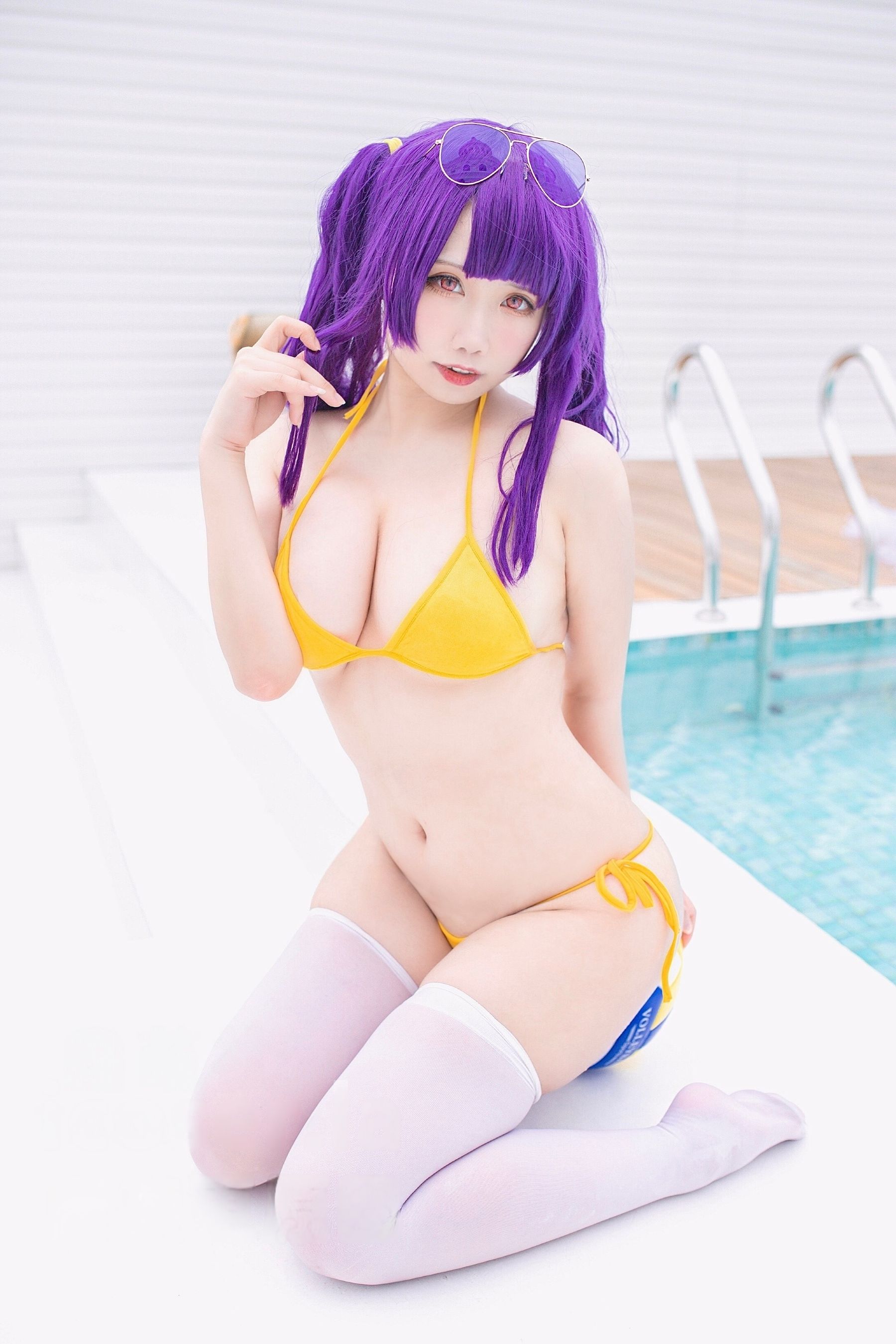 贞子蜜桃 - 碧蓝航线 波拉泳装/(23P)