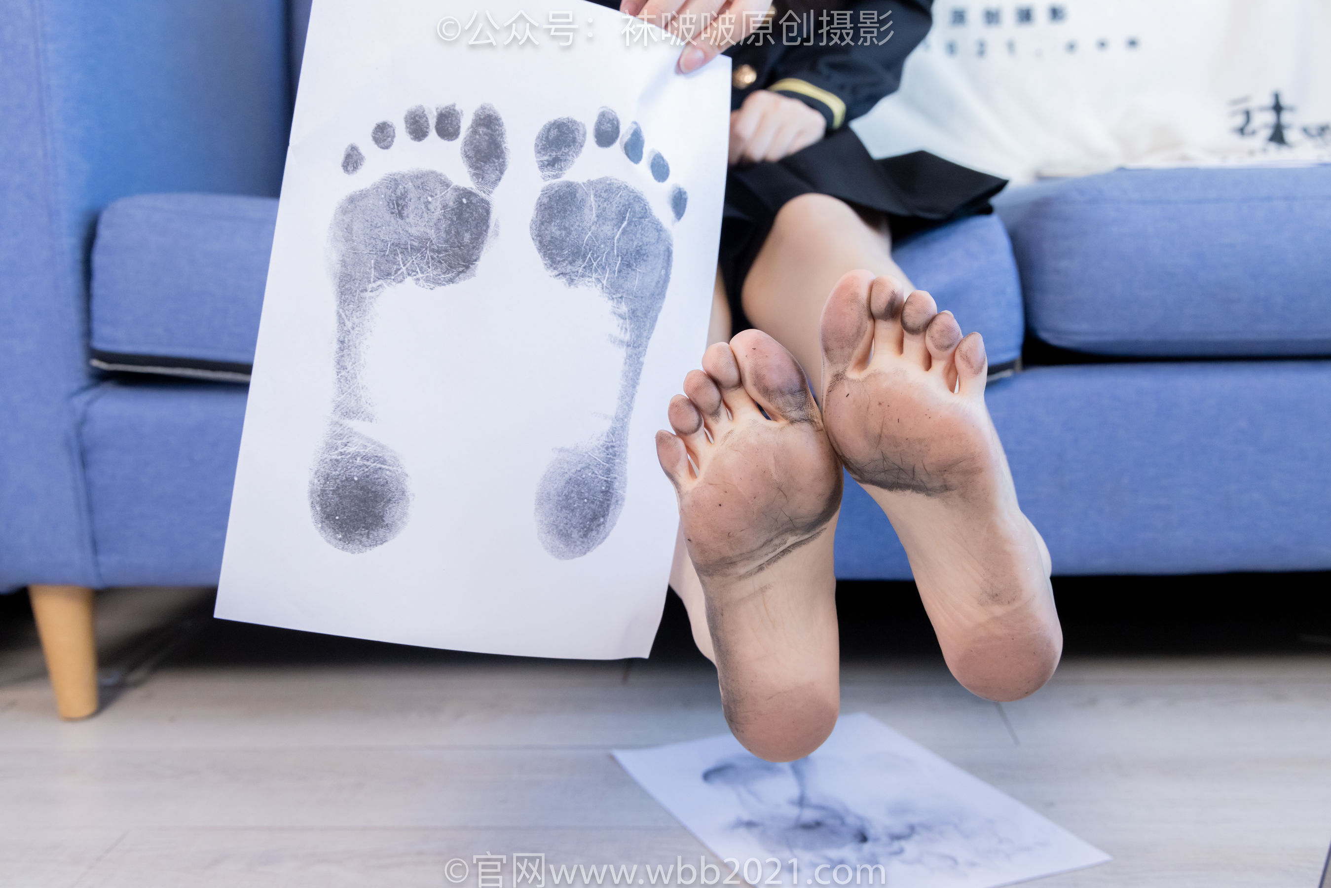 BoBoSocks袜啵啵 No.450 甜甜圈 皮鞋、白丝、裸足、裸足印泥踩脚印剧情/(142P)