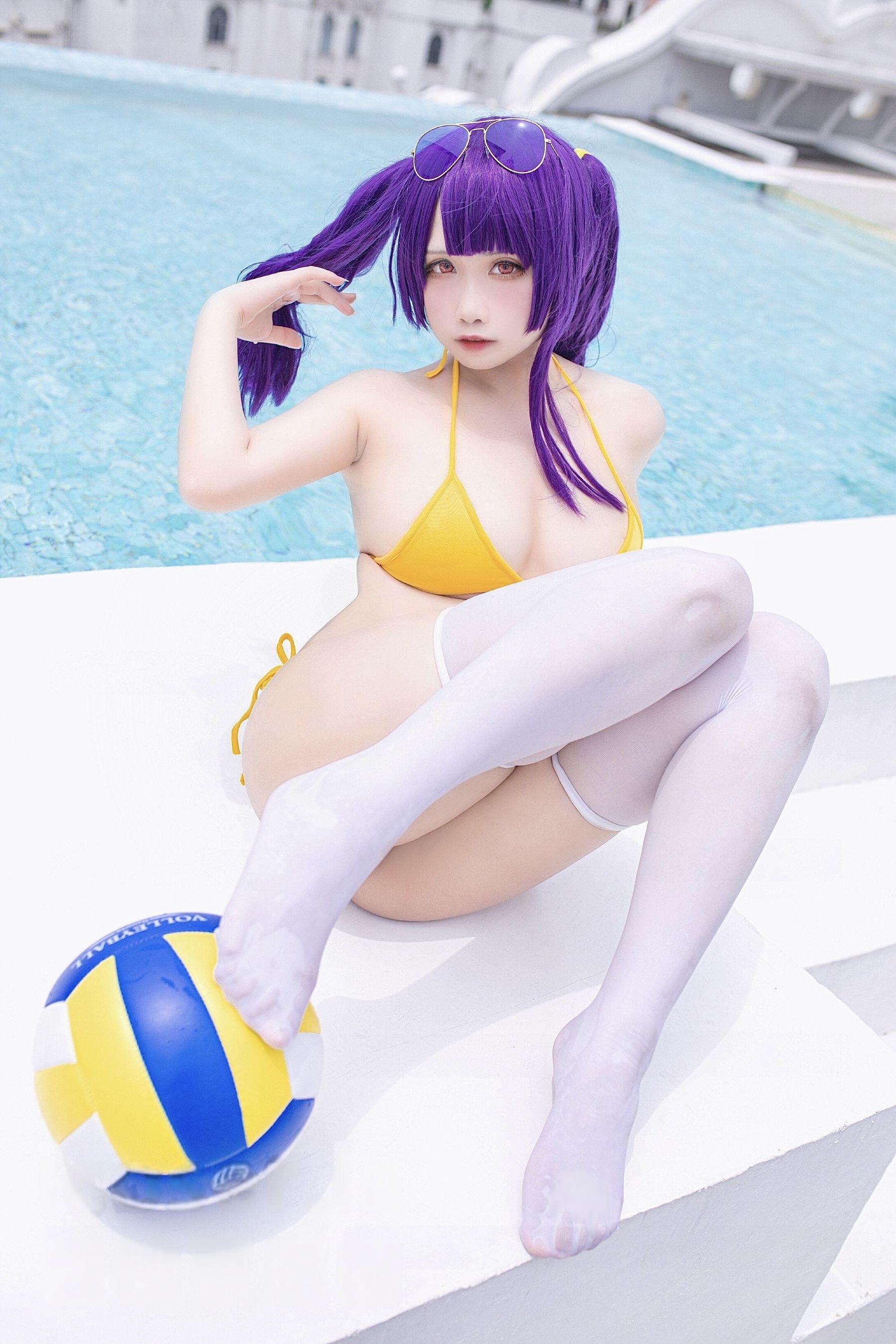 贞子蜜桃 - 碧蓝航线 波拉泳装/(23P)