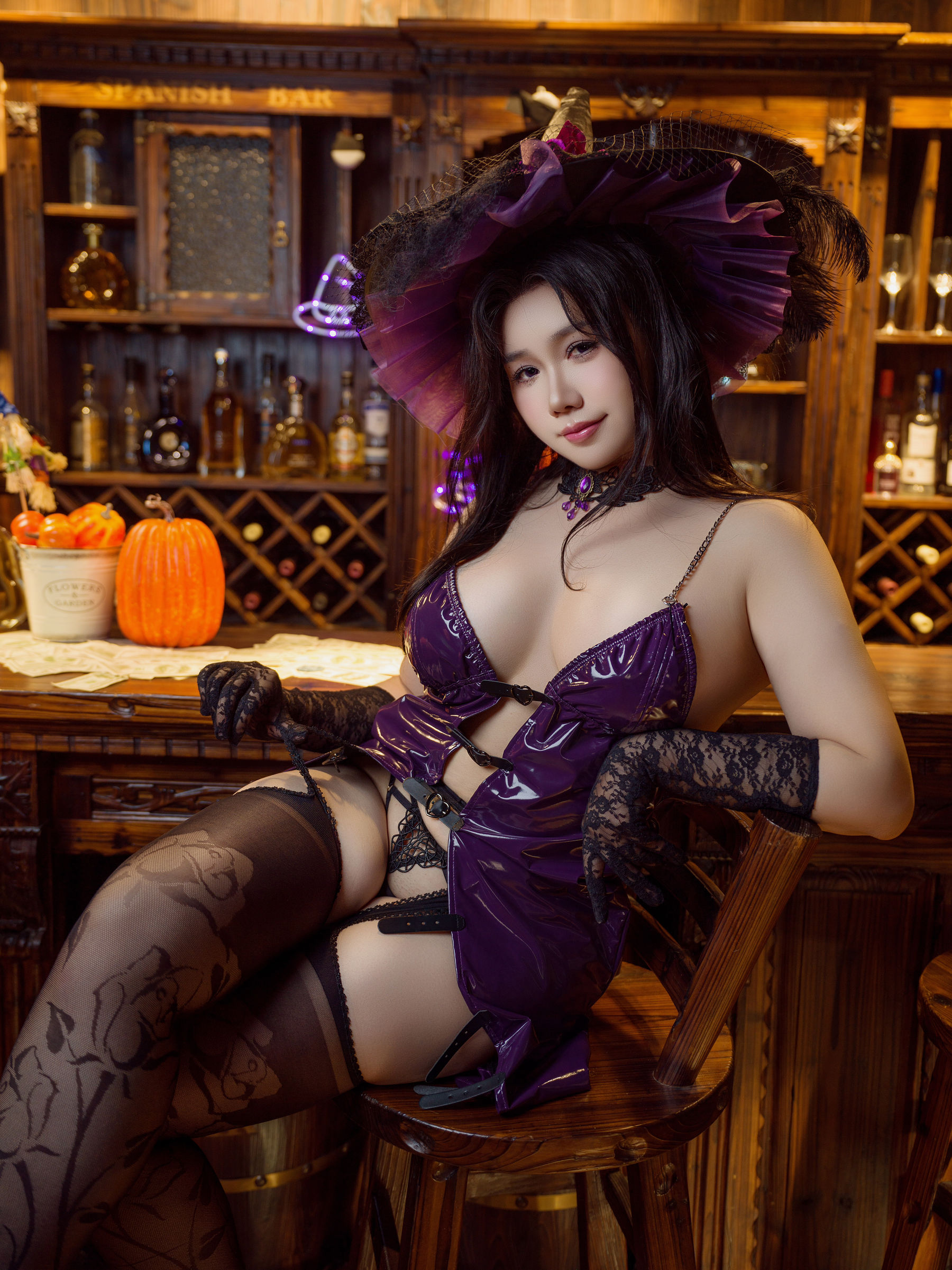 麻花麻花酱 - 万圣节魔女/(87P)