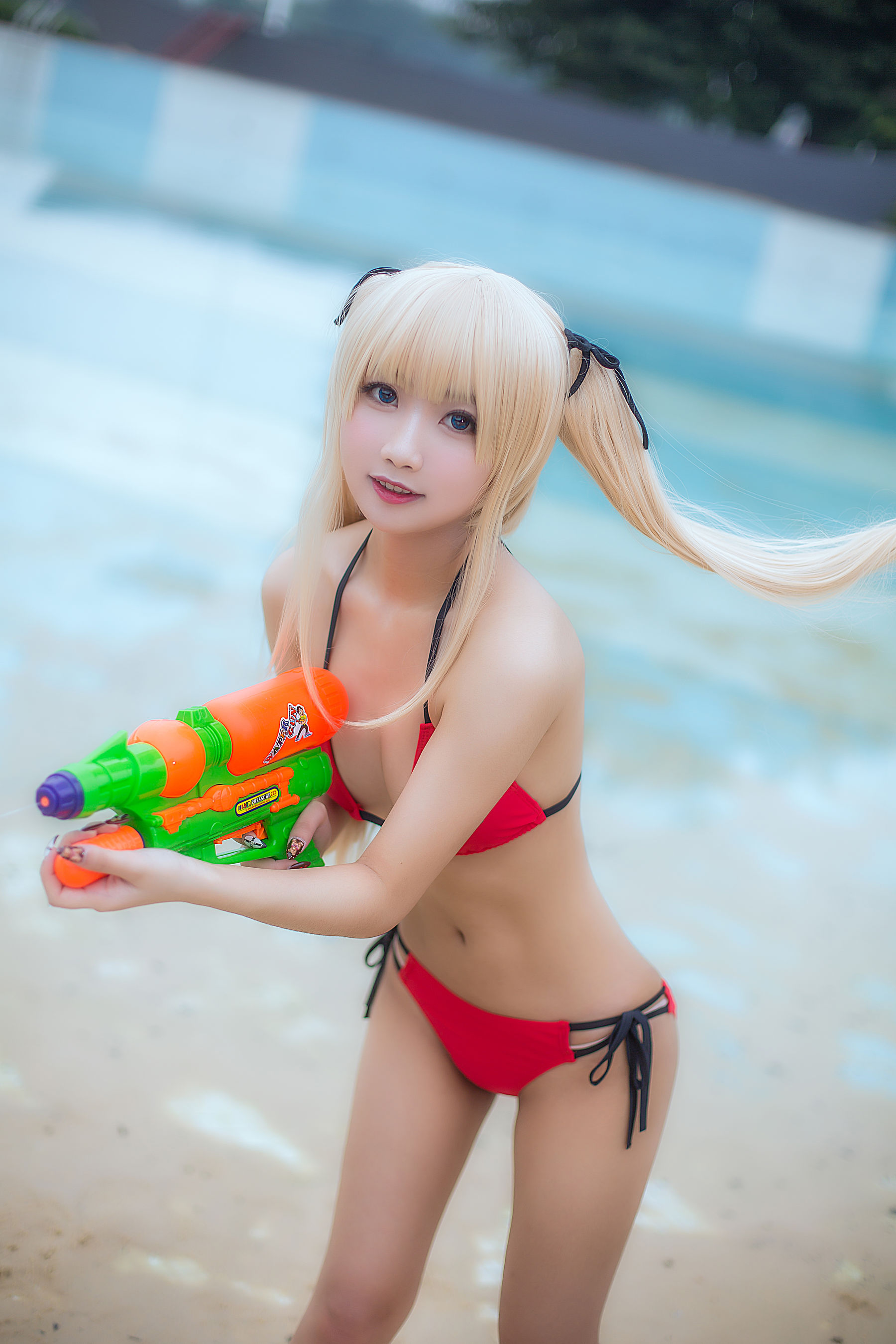 白嫩美少女 鬼畜瑶 - 水着/(15P)