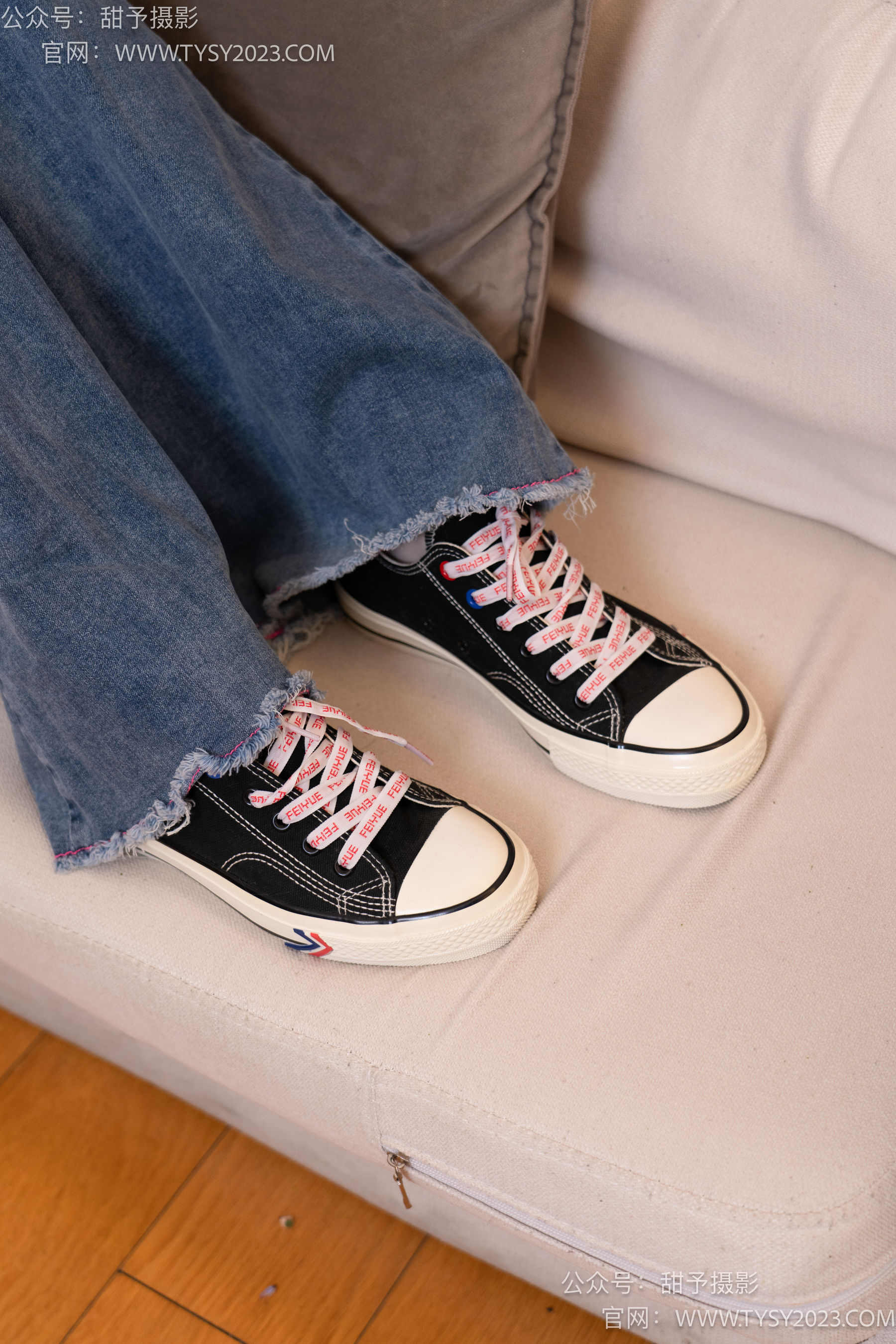 甜予摄影 No.093 齐齐 -帆布鞋、白丝（脚尖加固款、裤里丝）/(123P)