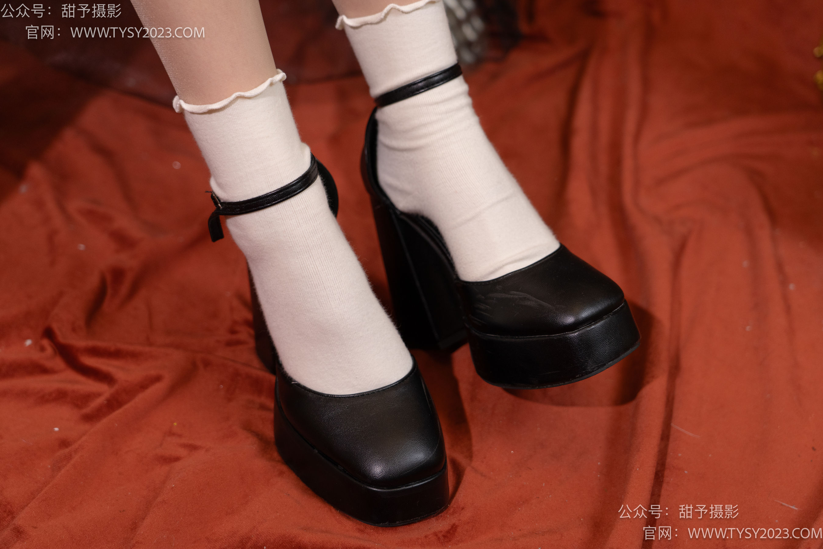 甜予摄影 No.095 璇璇 -旗袍、皮鞋、米白色棉袜、肉丝/(132P)