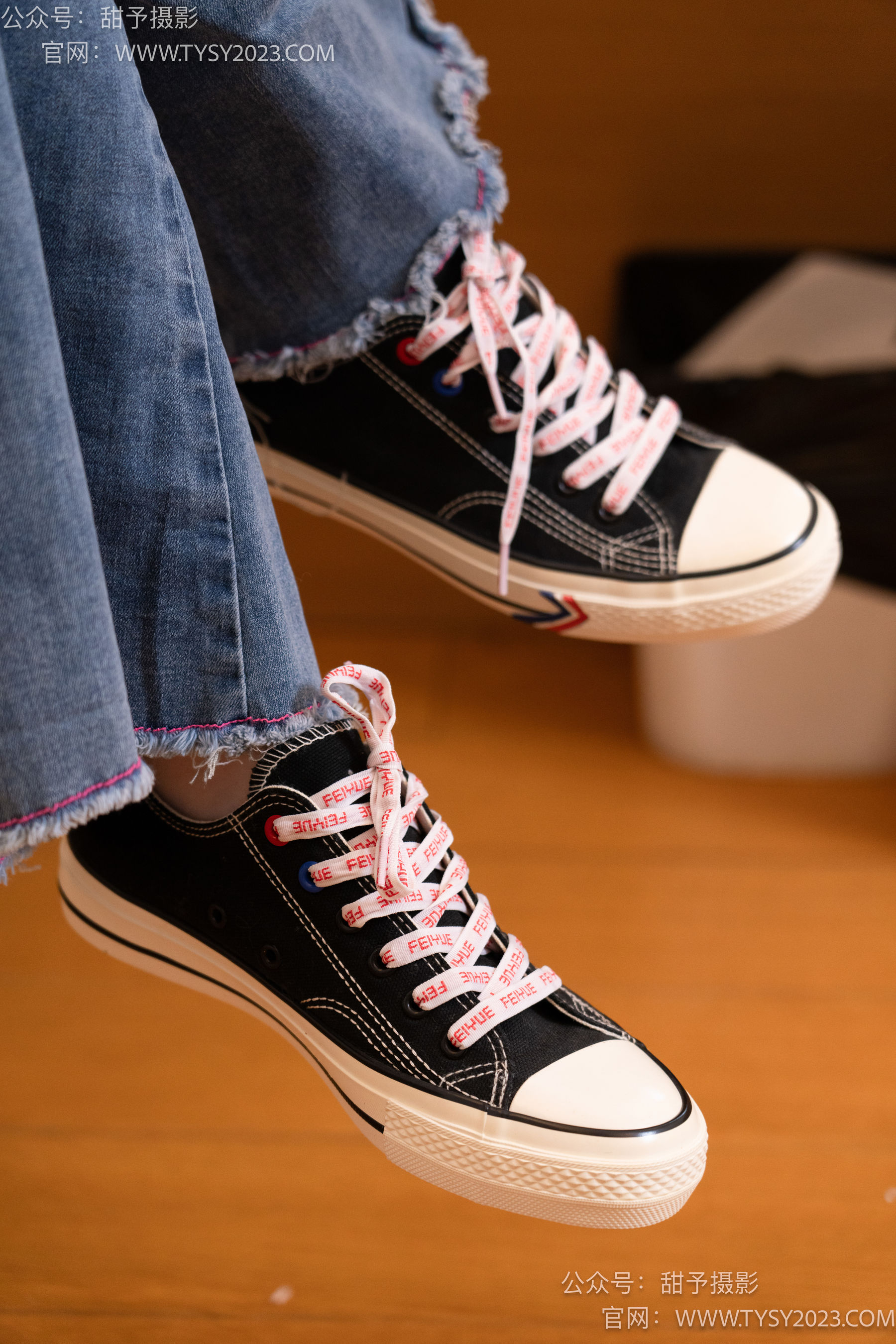 甜予摄影 No.093 齐齐 -帆布鞋、白丝（脚尖加固款、裤里丝）/(123P)