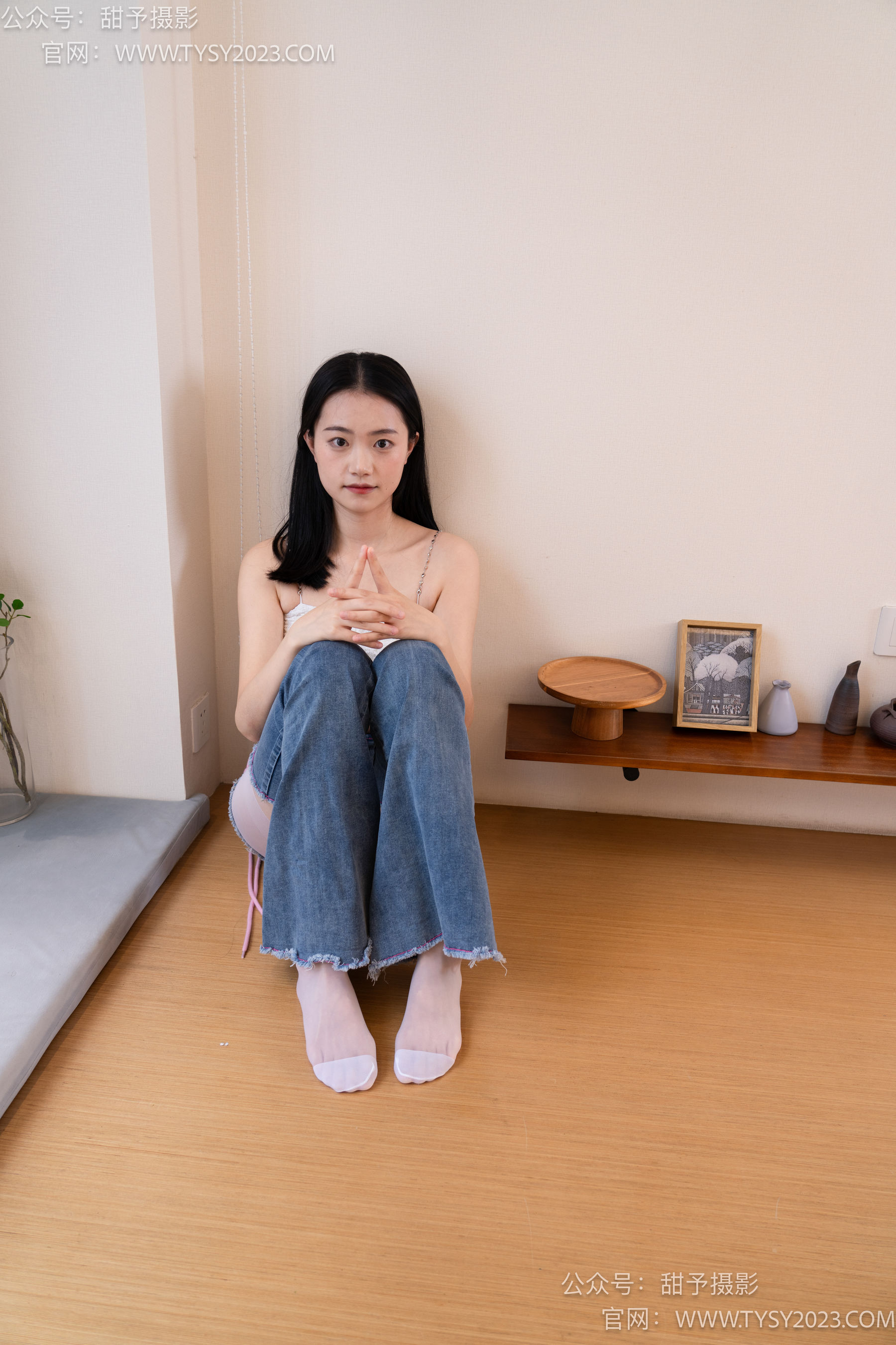 甜予摄影 No.093 齐齐 -帆布鞋、白丝（脚尖加固款、裤里丝）/(123P)