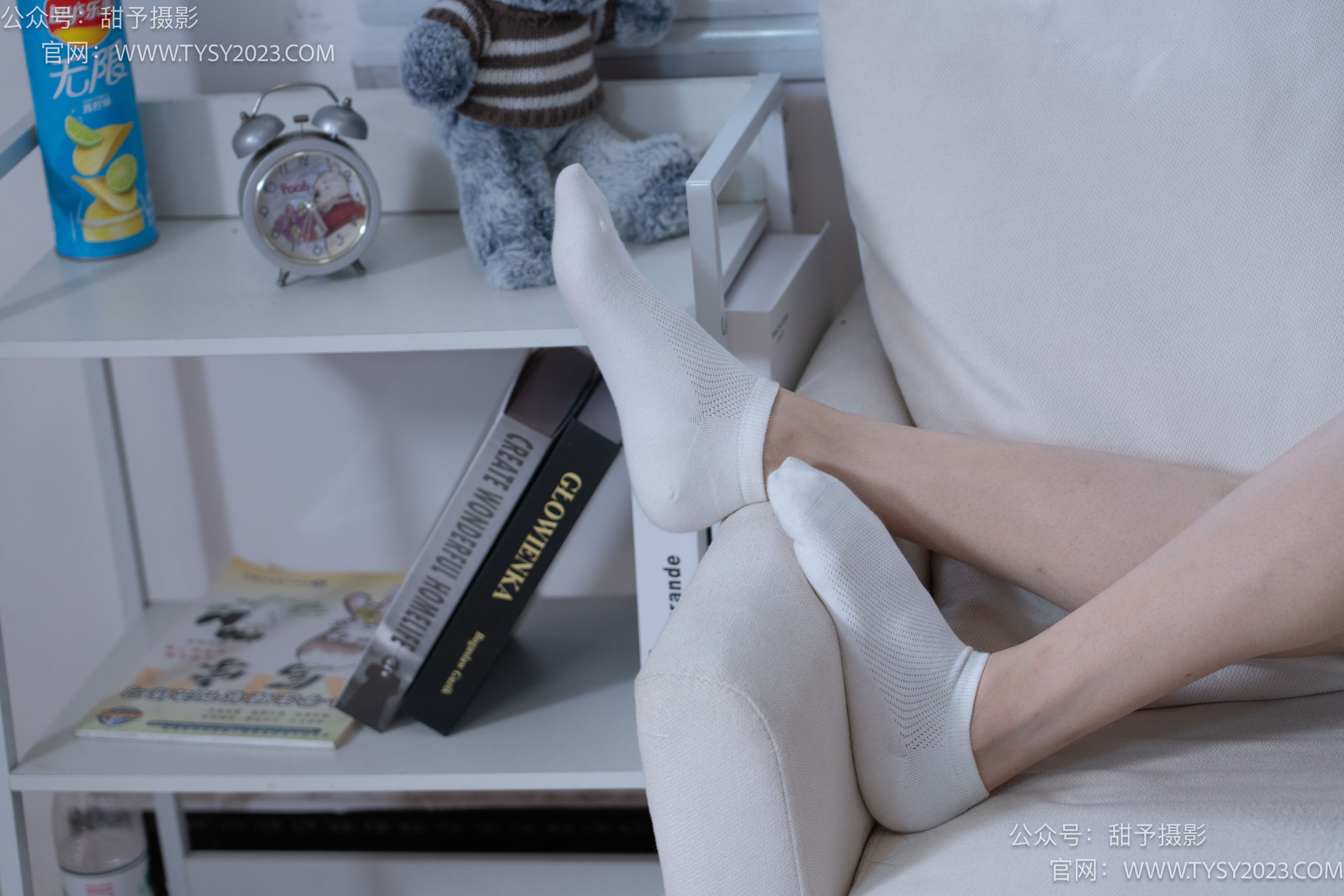 甜予摄影 No.087 静静 -板鞋、白棉袜、裸足/(106P)
