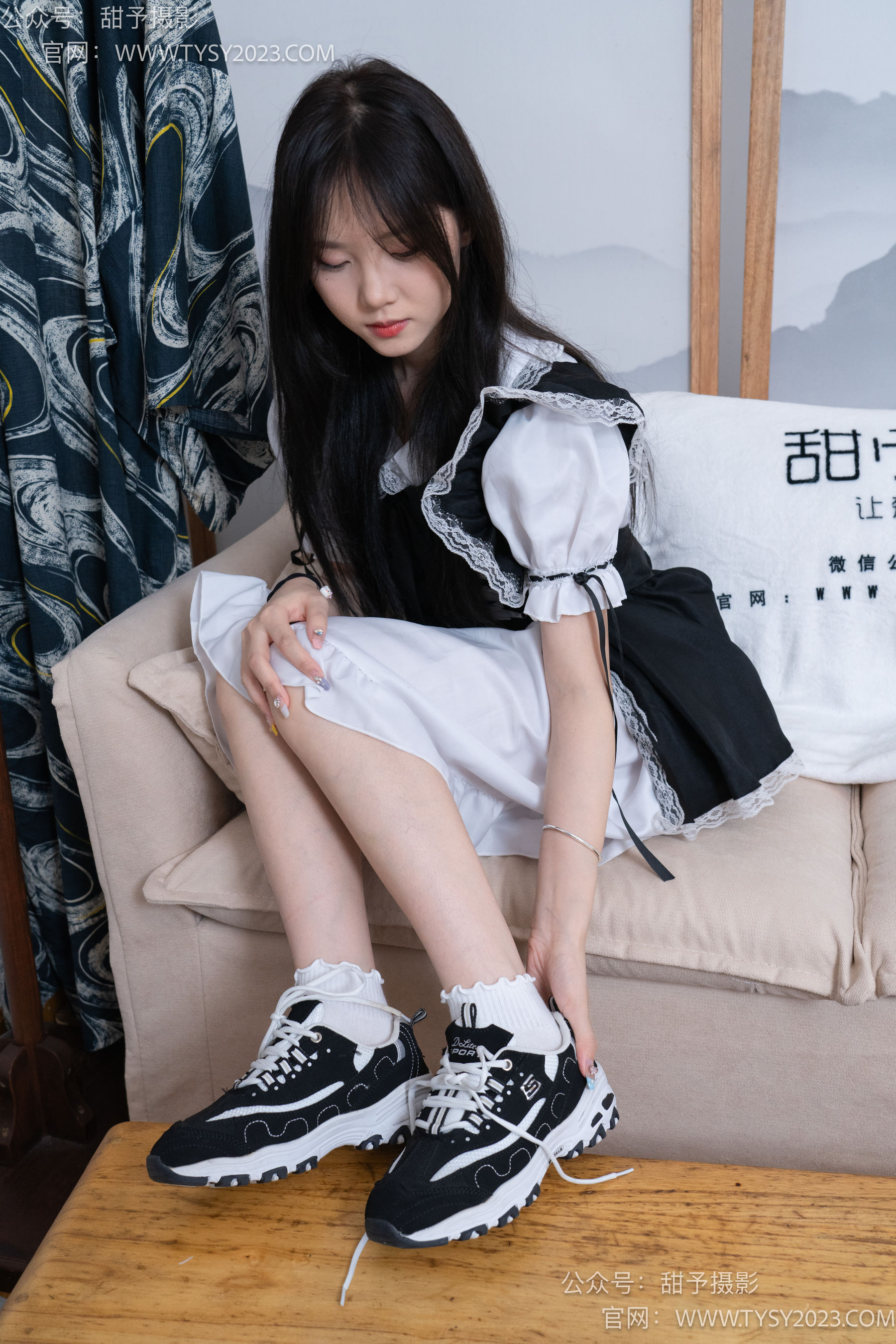 甜予摄影 No.083 璇璇 -运动鞋、白棉袜、裸足/(133P)