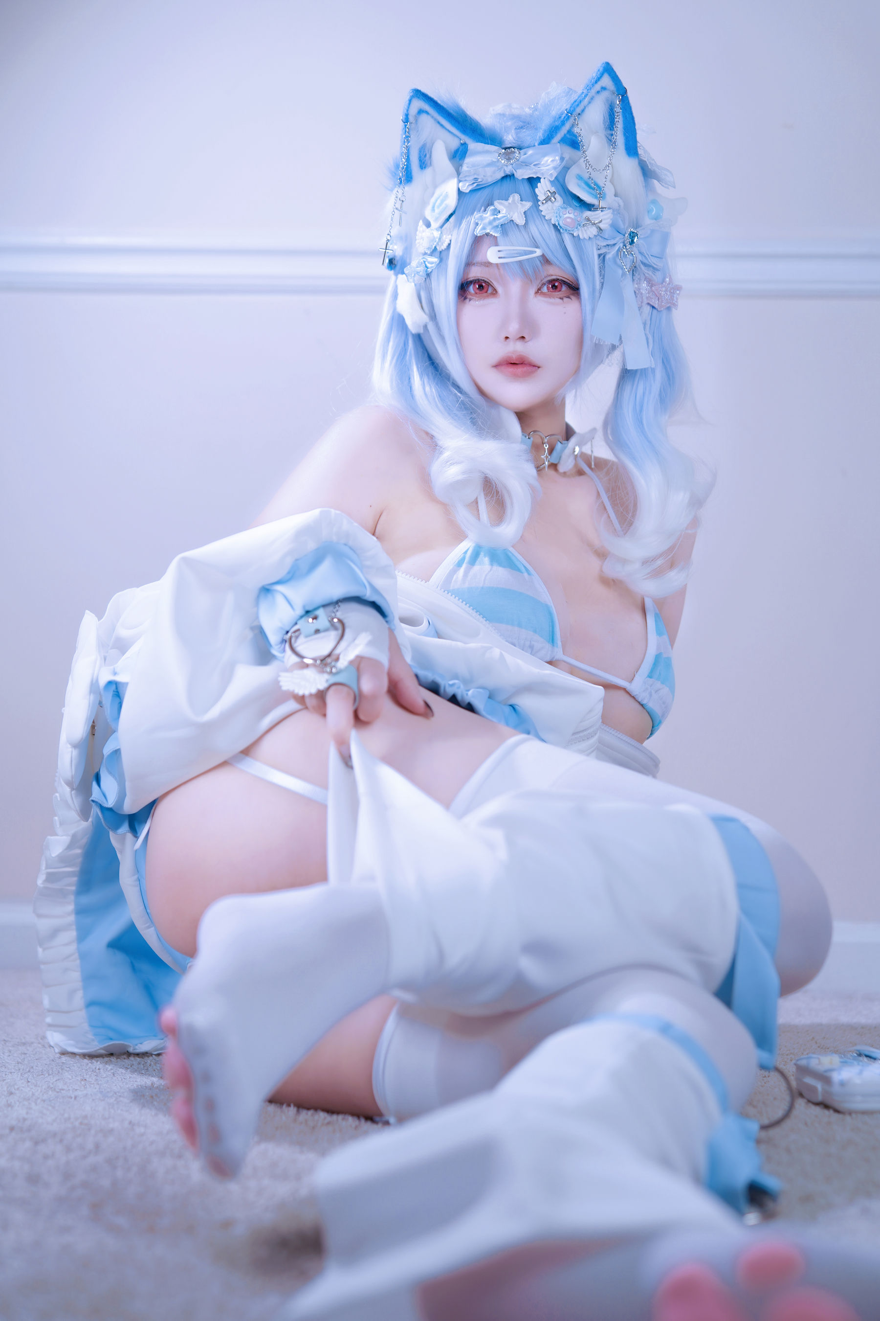 狐洛洛子 - 水色猫猫头/(40P)