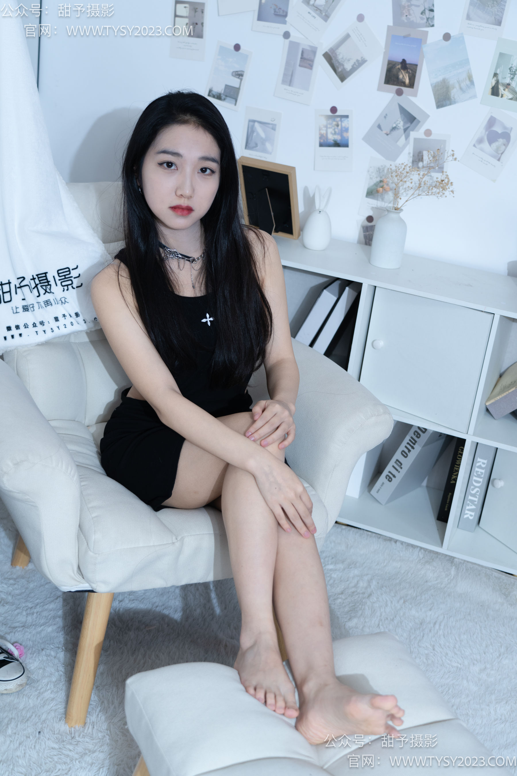 甜予摄影 No.082 筱筱 -帆布鞋、白棉袜、裸足/(116P)