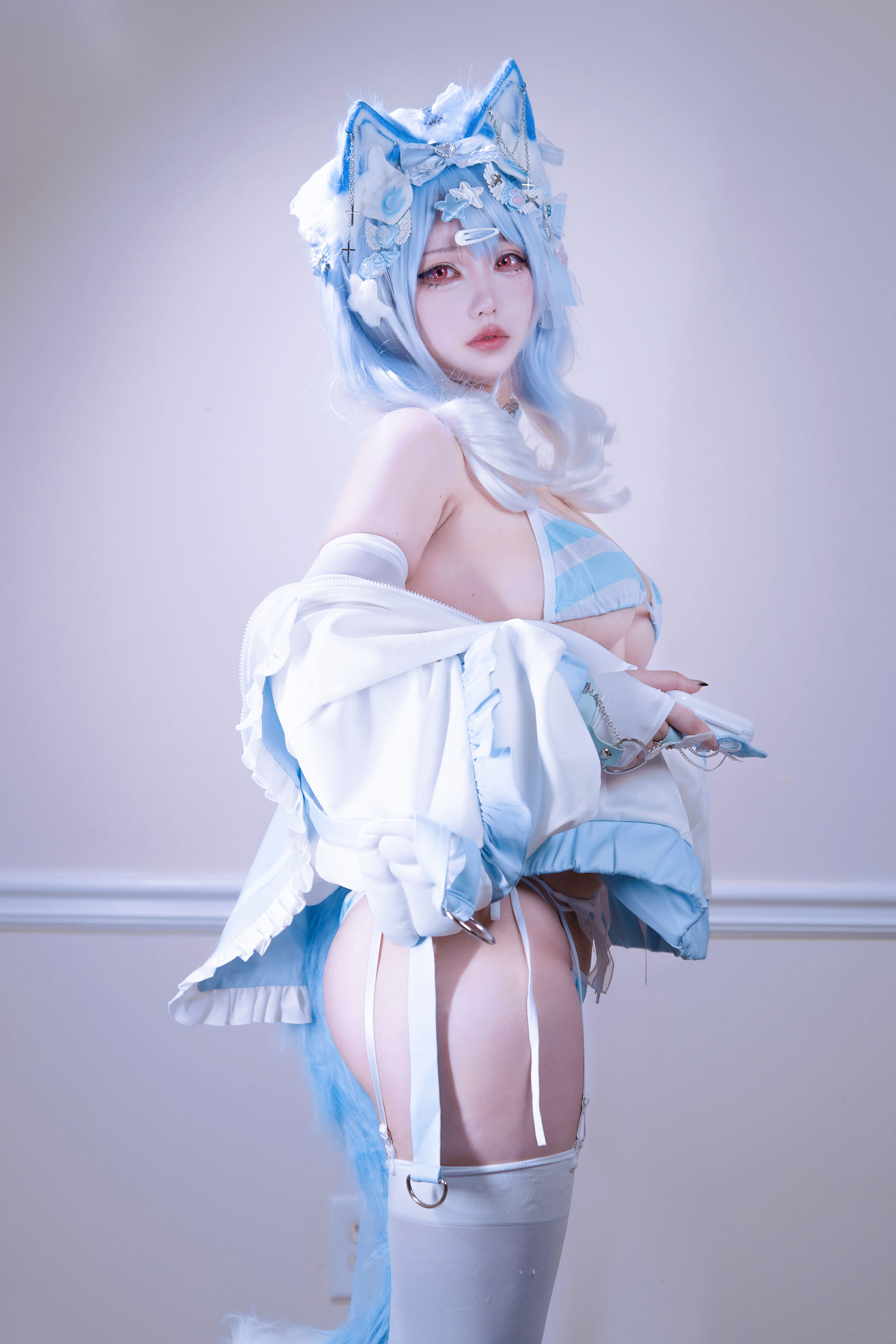 狐洛洛子 - 水色猫猫头/(40P)