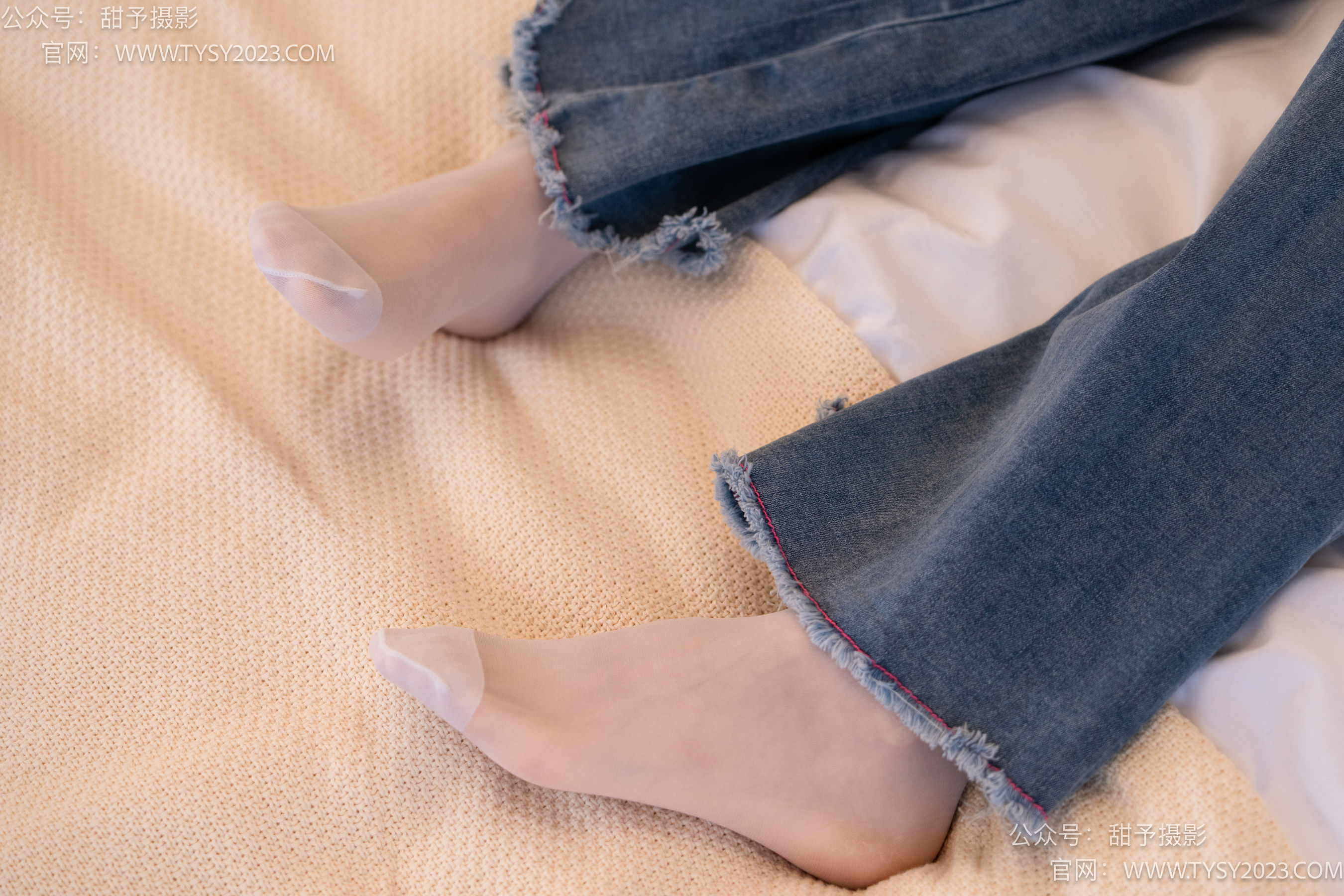 甜予摄影 No.093 齐齐 -帆布鞋、白丝（脚尖加固款、裤里丝）/(123P)