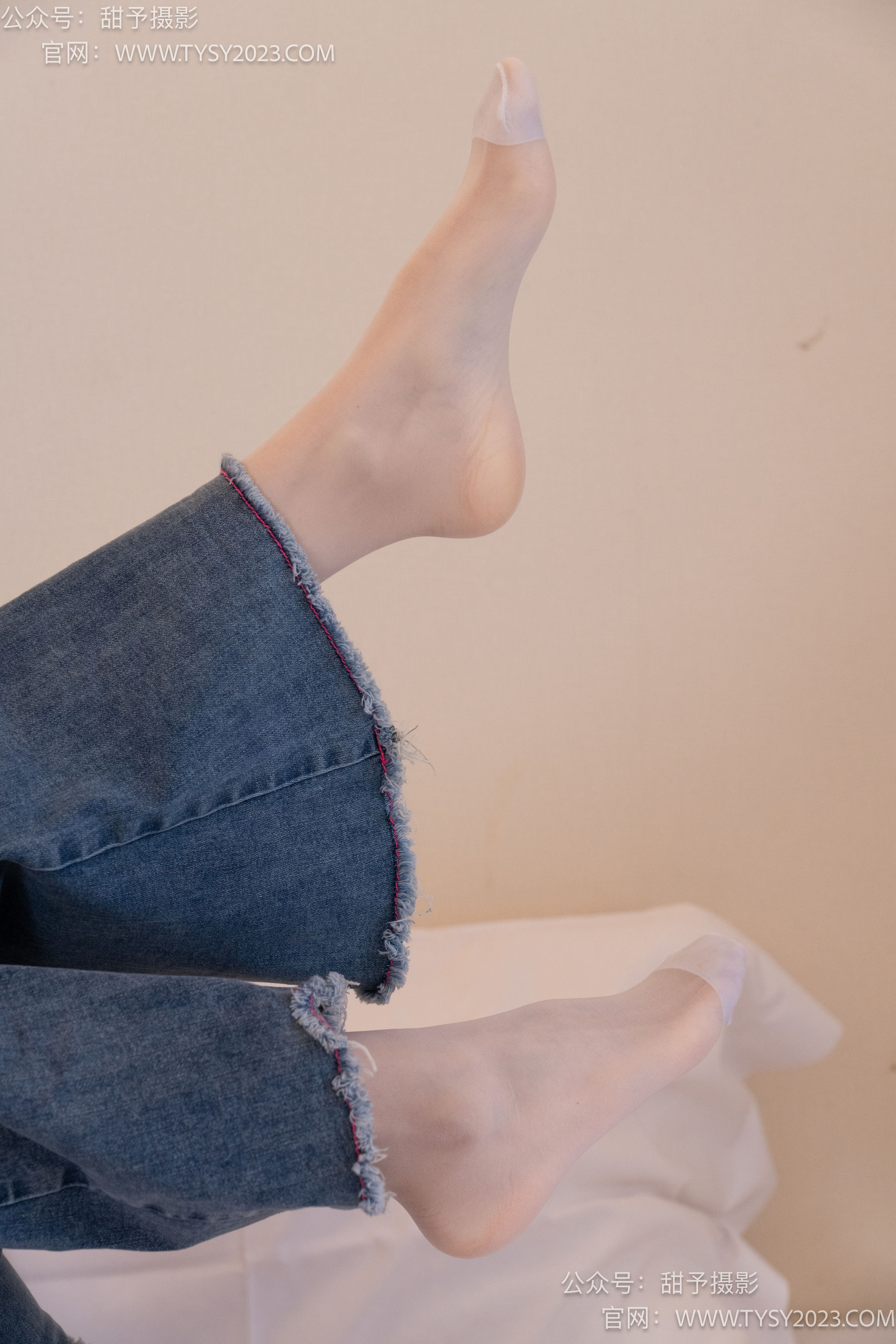 甜予摄影 No.093 齐齐 -帆布鞋、白丝（脚尖加固款、裤里丝）/(123P)