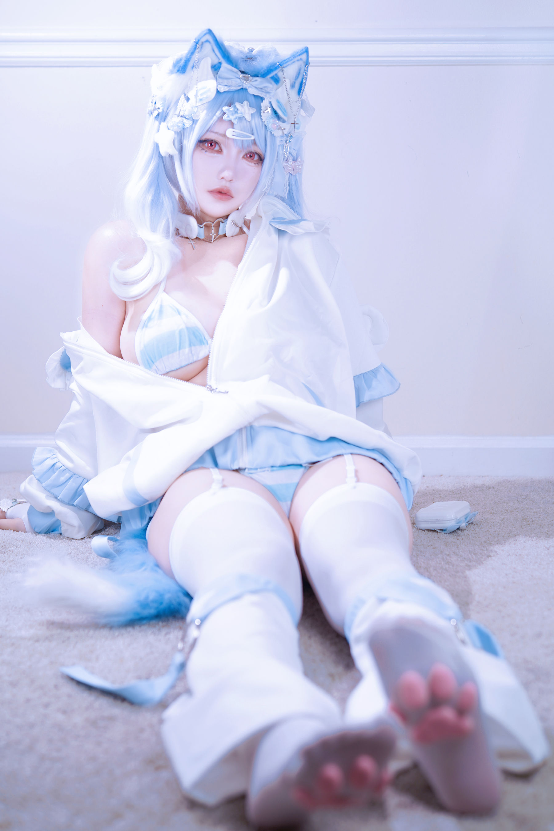 狐洛洛子 - 水色猫猫头/(40P)