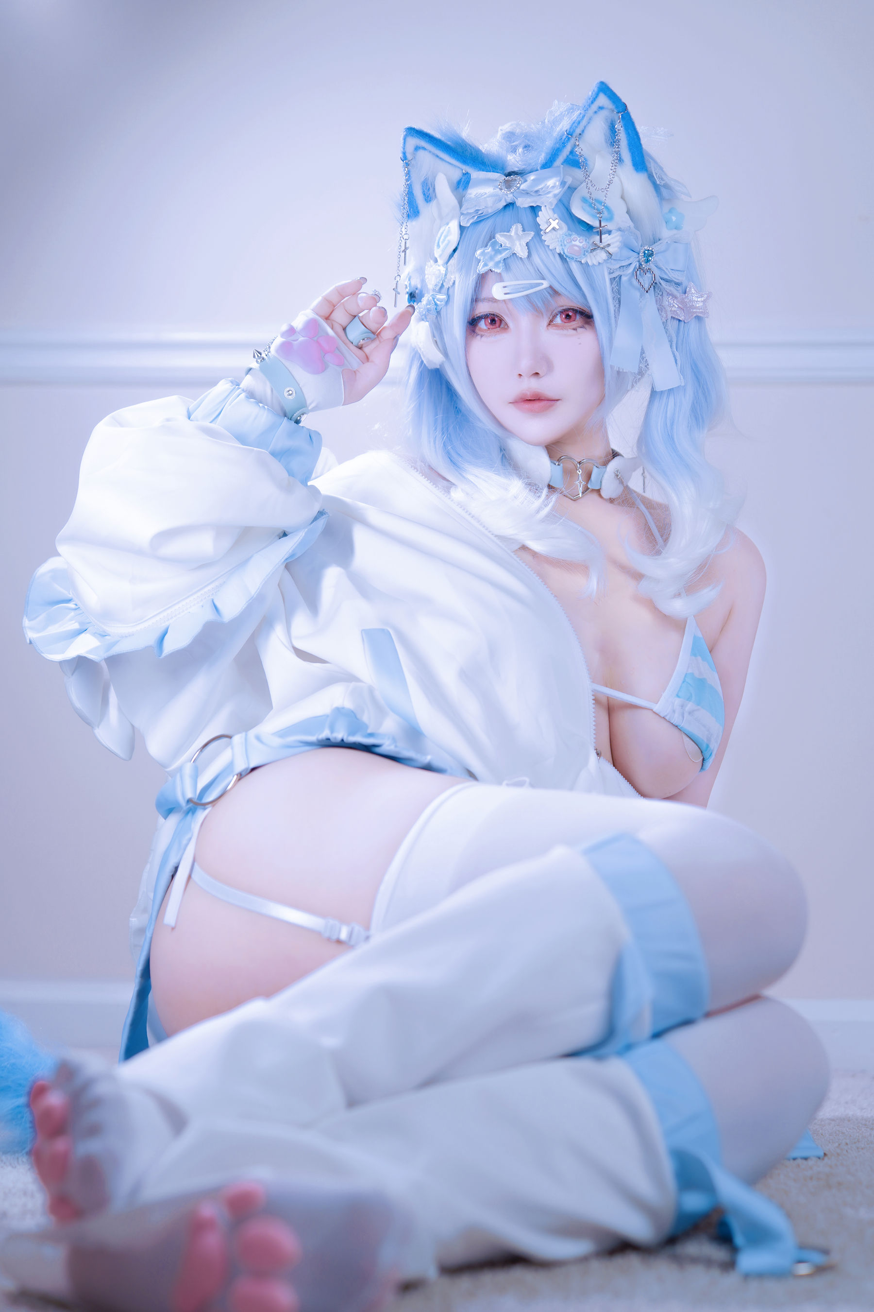 狐洛洛子 - 水色猫猫头/(40P)