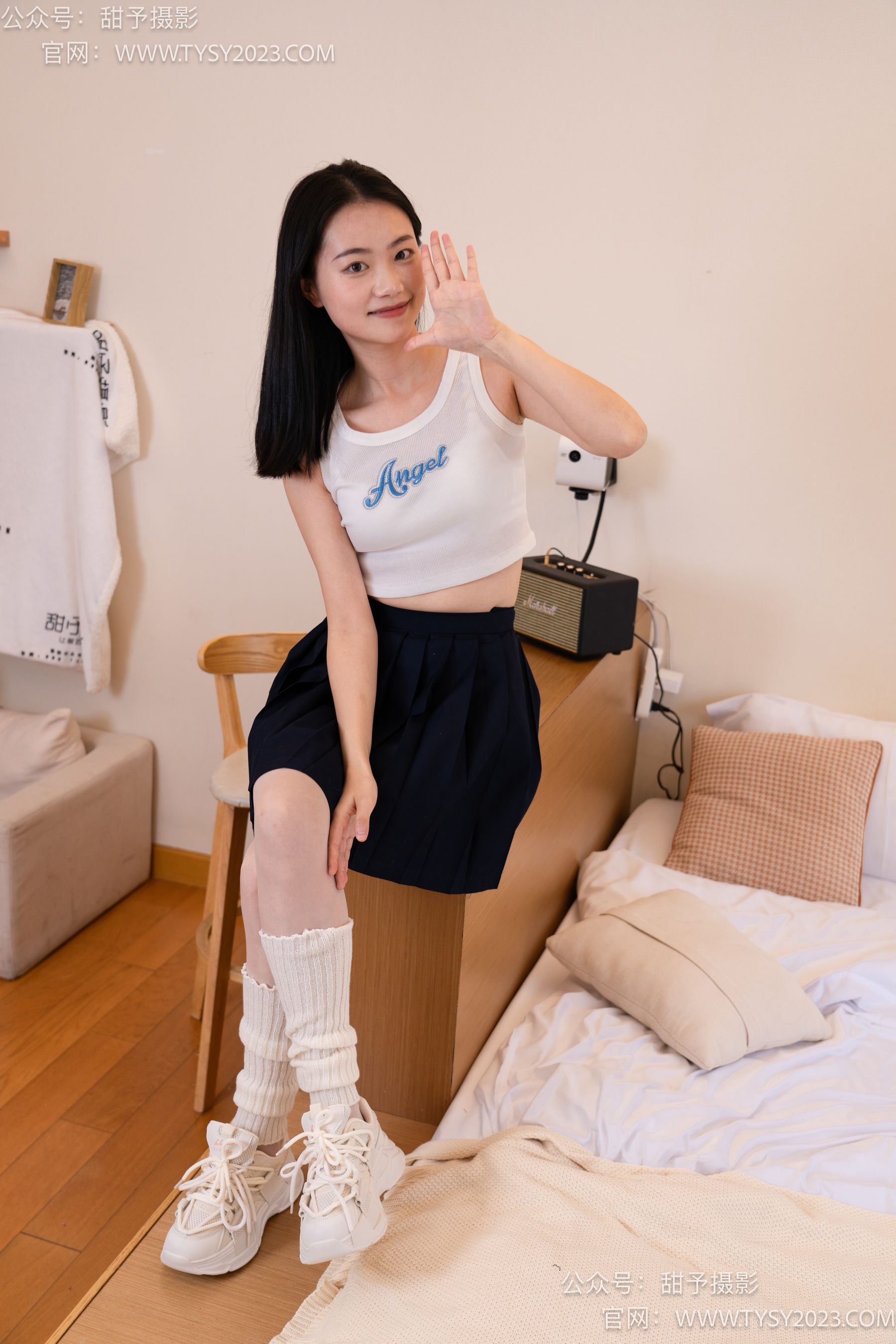 甜予摄影 No.097 齐齐 -运动鞋、薄白丝（脚尖加固款）/(125P)