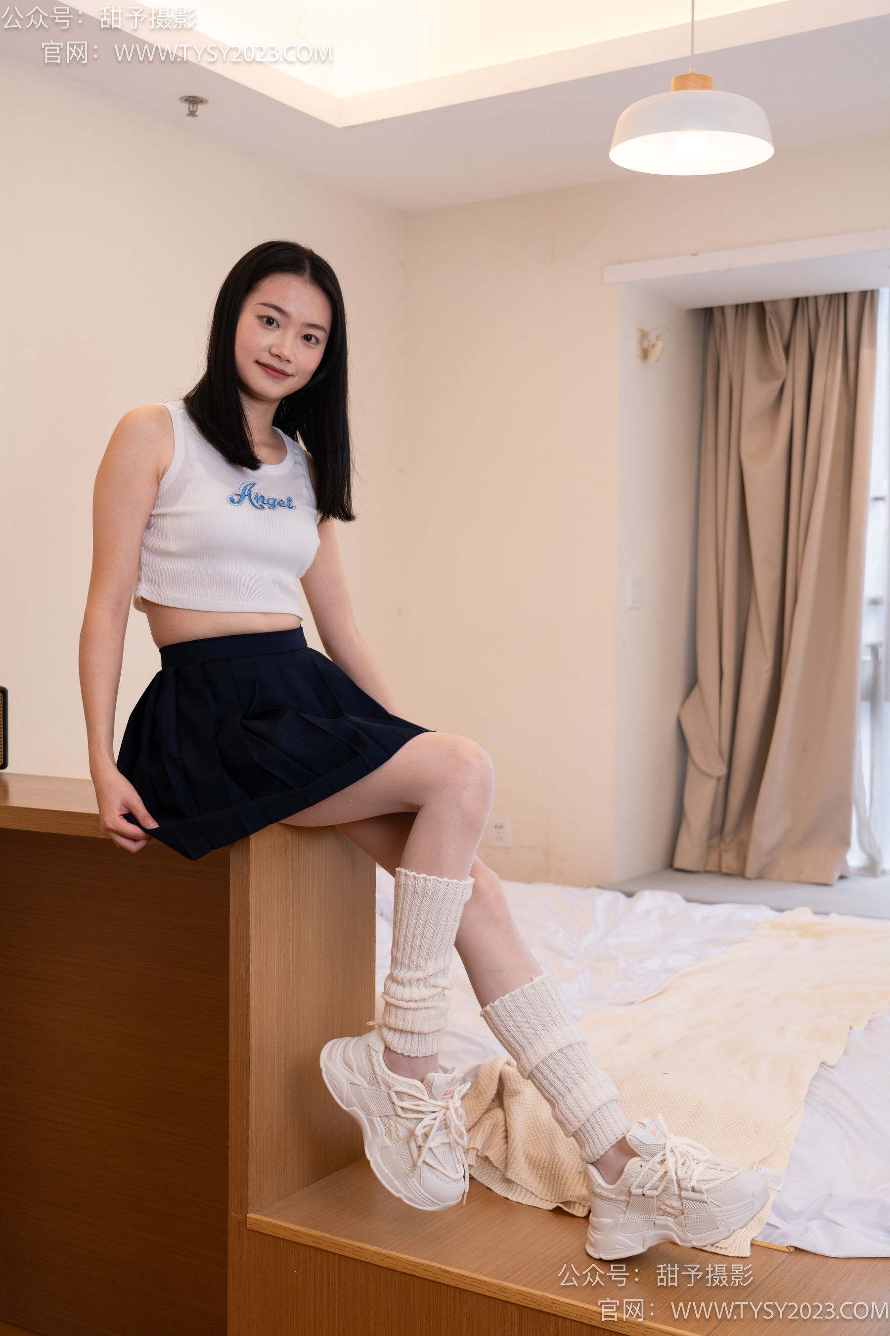 甜予摄影 No.097 齐齐 -运动鞋、薄白丝（脚尖加固款）/(125P)