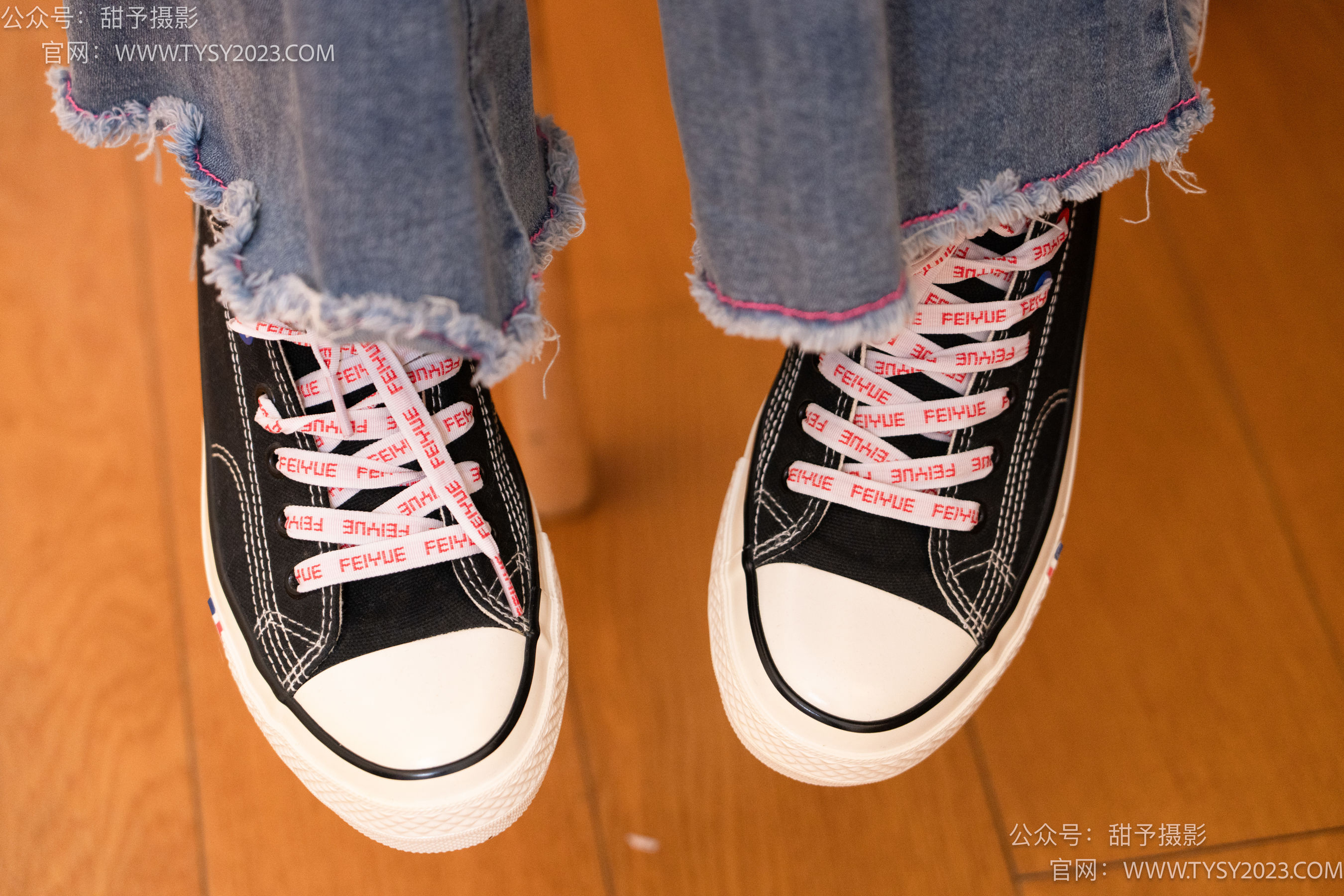甜予摄影 No.093 齐齐 -帆布鞋、白丝（脚尖加固款、裤里丝）/(123P)