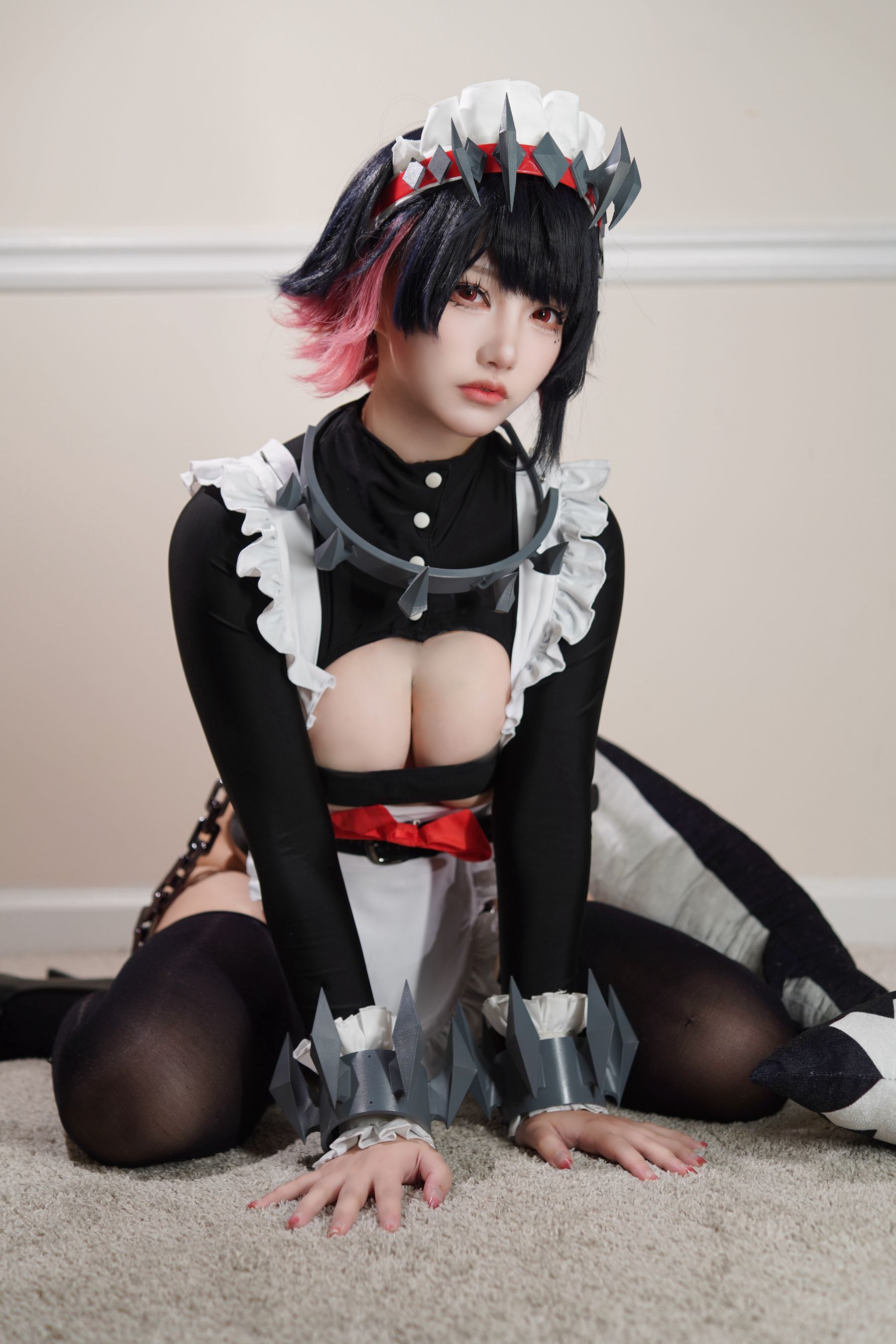 狐洛洛子 - 鲨鱼妹 女仆/(40P)