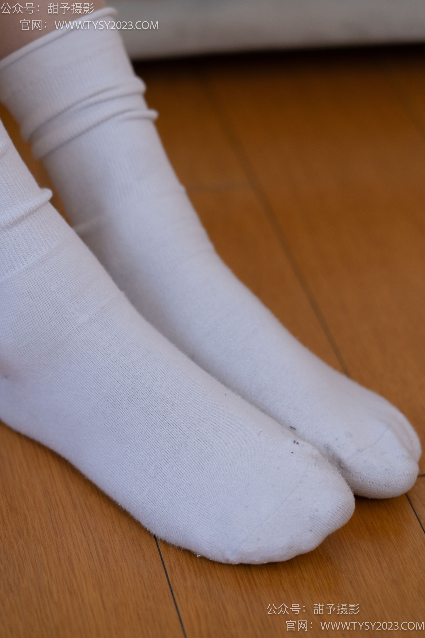 甜予摄影 No.096 澜澜 -板鞋、白棉袜、肉丝（脚尖加固款）/(130P)