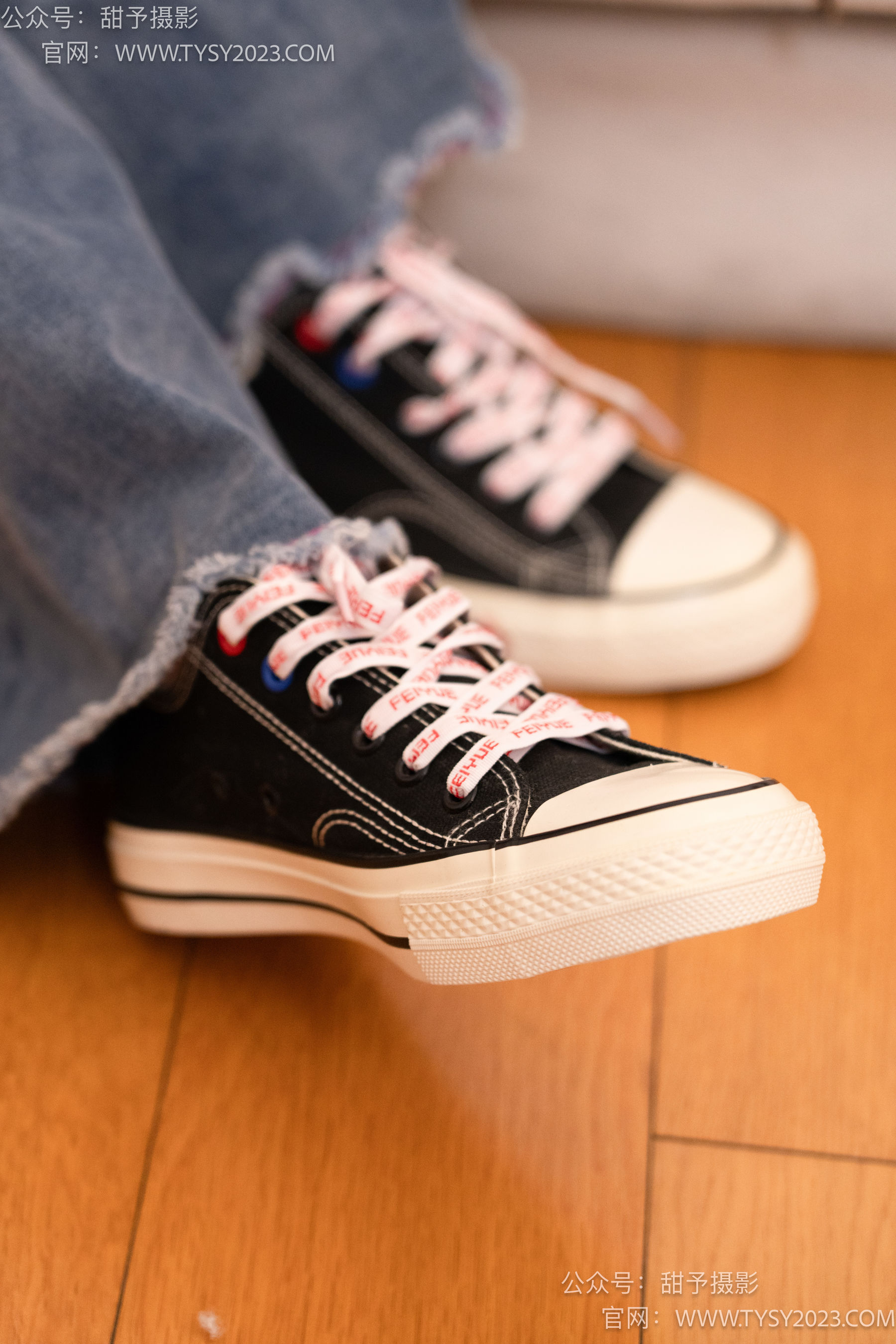 甜予摄影 No.093 齐齐 -帆布鞋、白丝（脚尖加固款、裤里丝）/(123P)