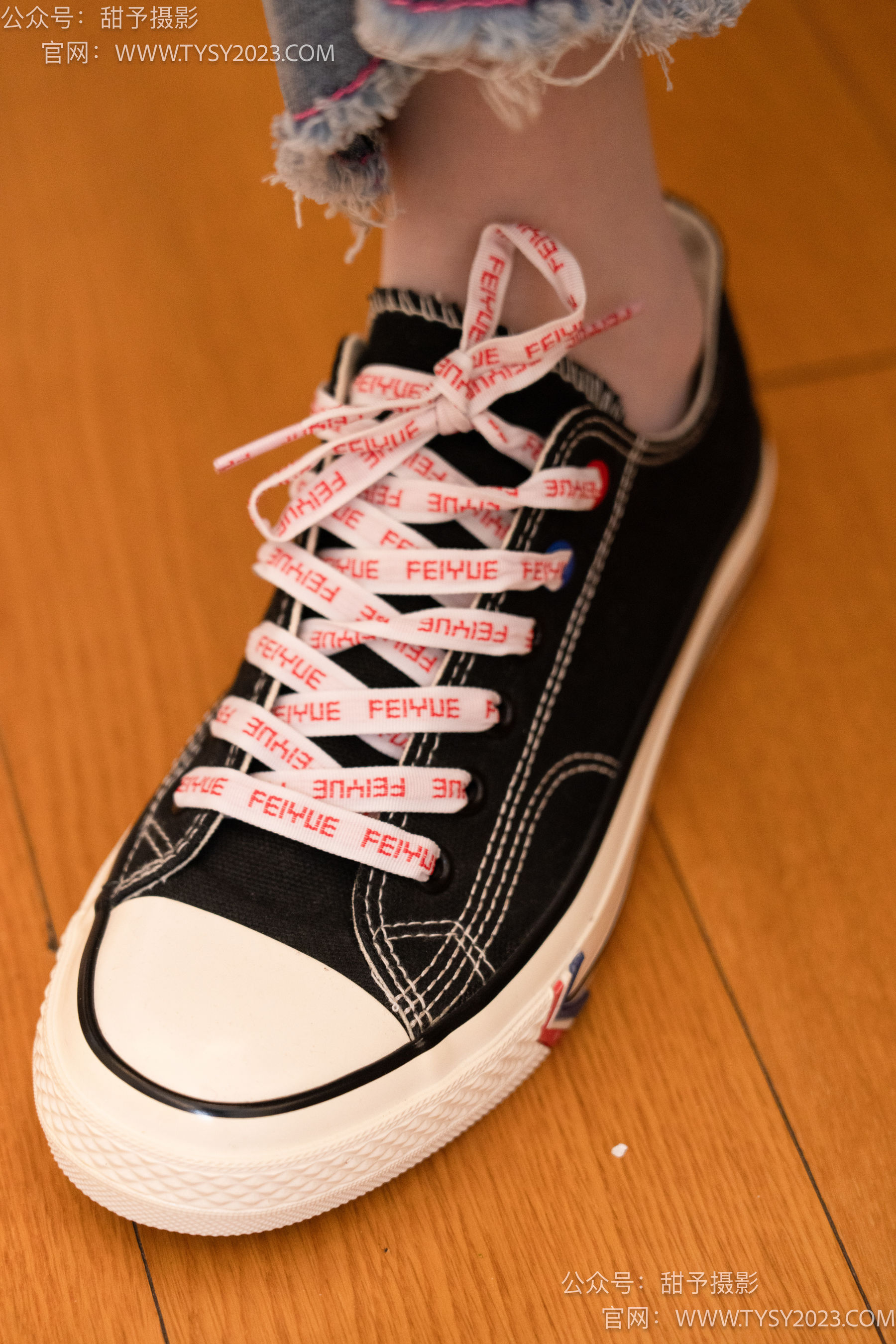 甜予摄影 No.093 齐齐 -帆布鞋、白丝（脚尖加固款、裤里丝）/(123P)