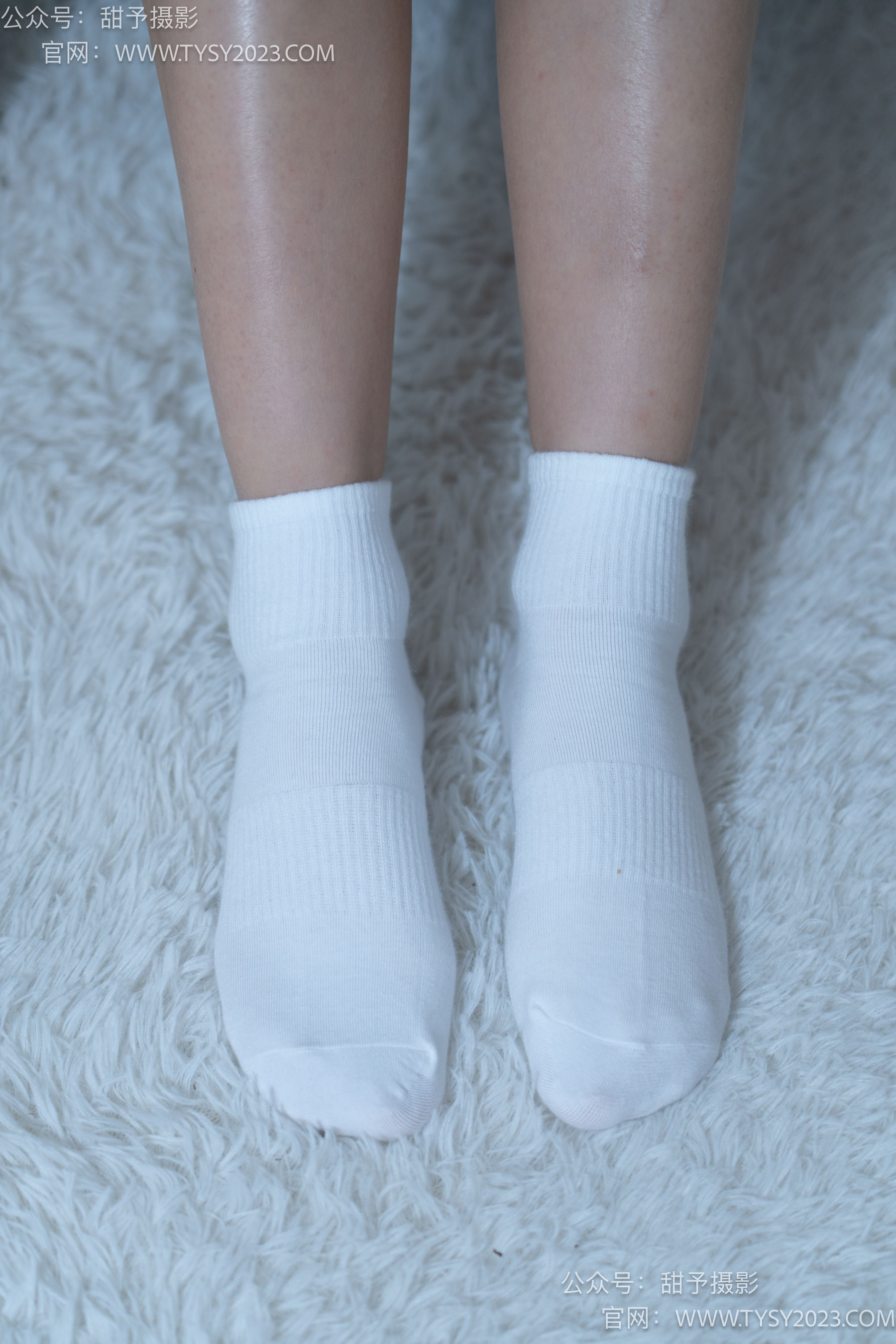 甜予摄影 No.082 筱筱 -帆布鞋、白棉袜、裸足/(116P)