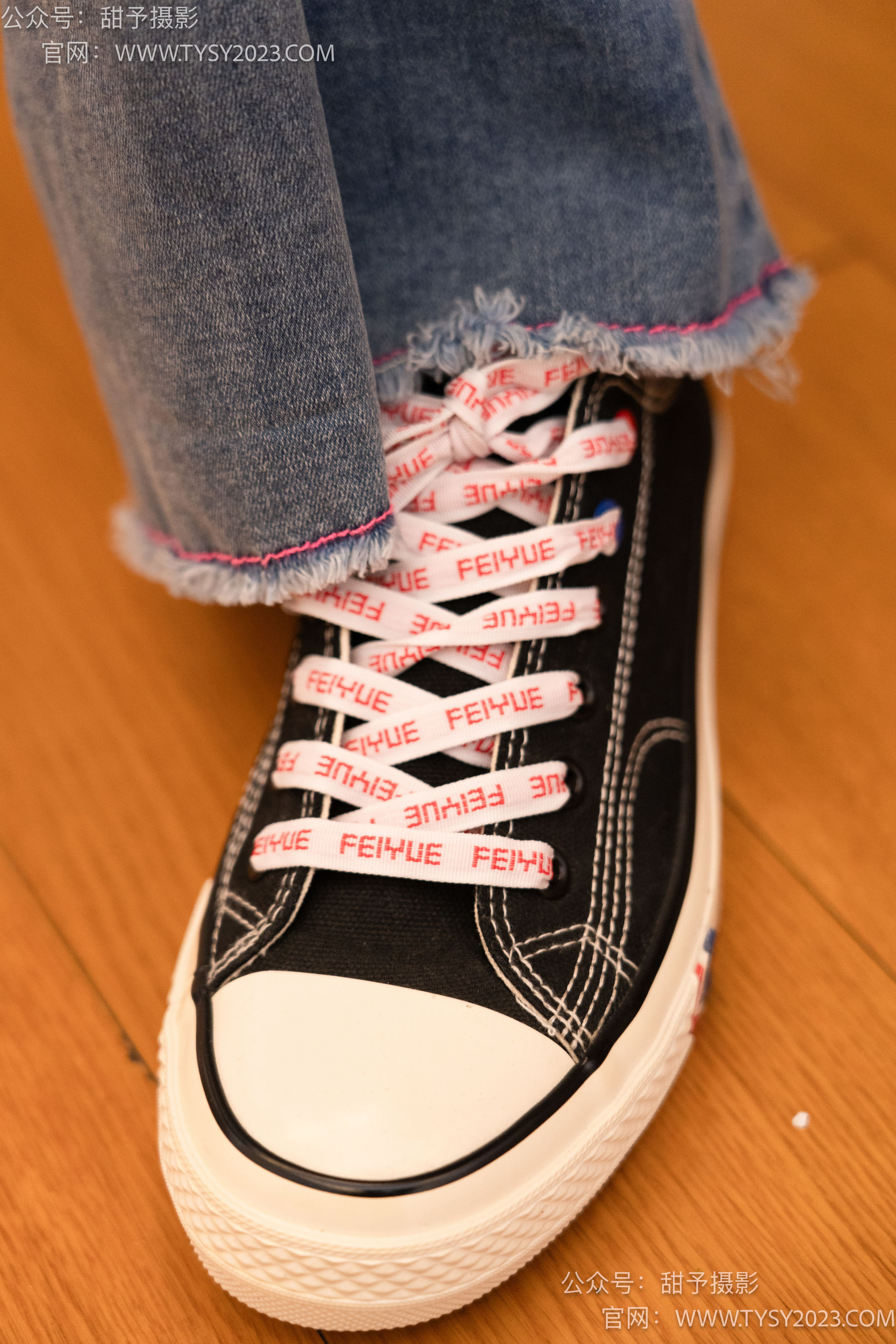 甜予摄影 No.093 齐齐 -帆布鞋、白丝（脚尖加固款、裤里丝）/(123P)